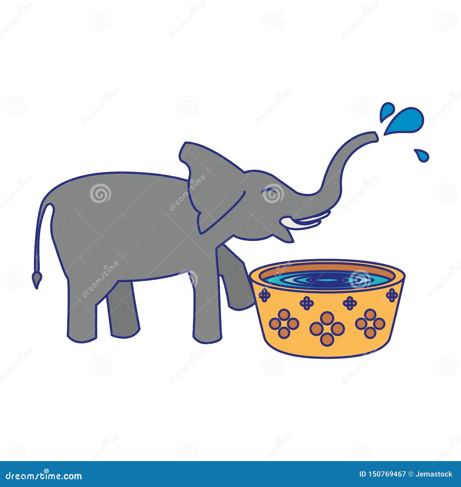 99 Elephant Drinks Stock Illustrations, Vectors & Clipart - Dreamstime