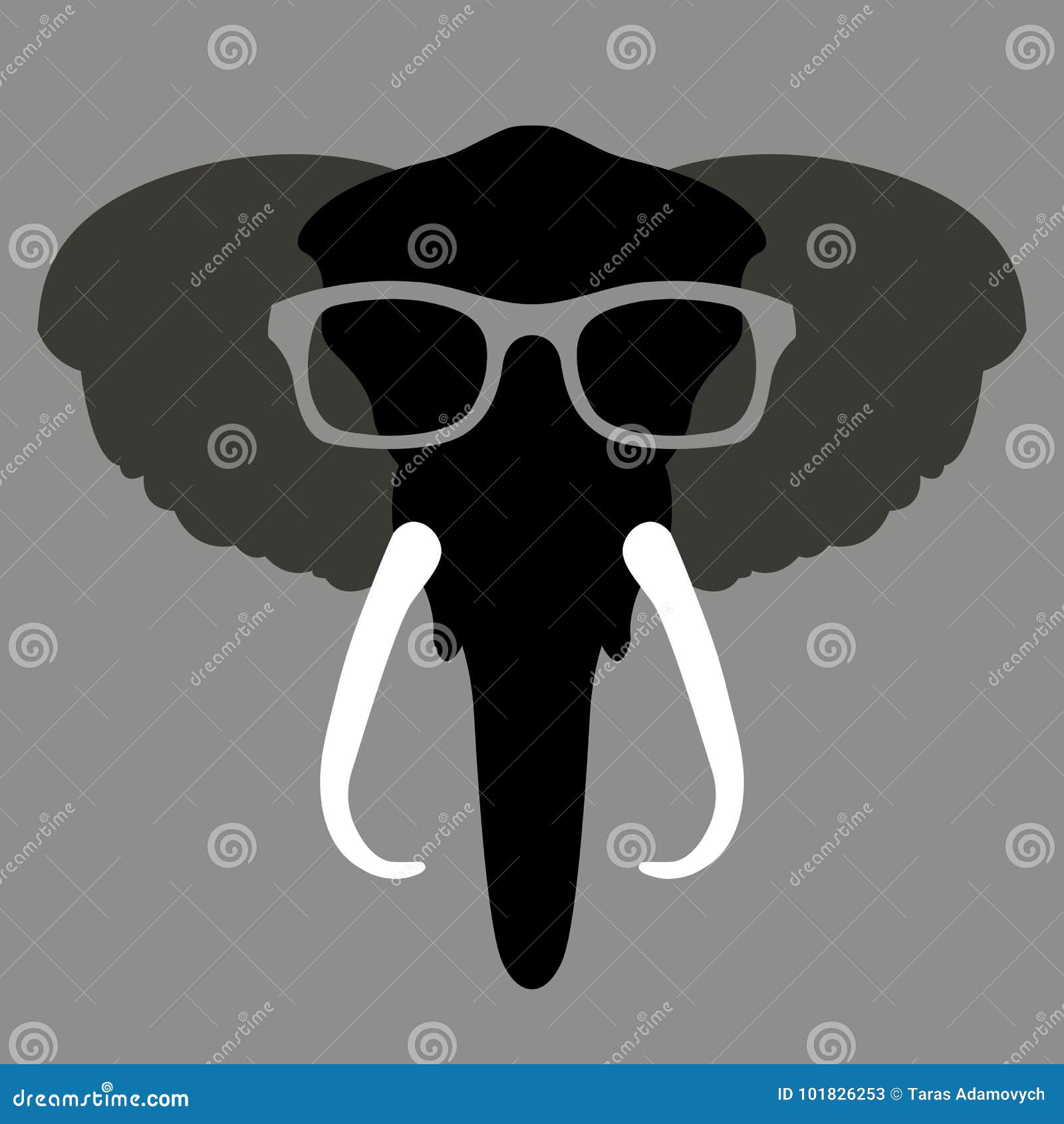 Free Free 328 Elephant With Glasses Svg SVG PNG EPS DXF File