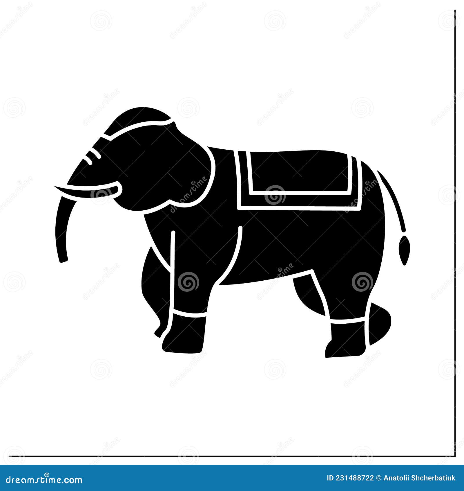 Elephant glyph icon stock vector. Illustration of tradition - 231488722 Elephant glyph icon stock vector. Illustration of tradition - 231488722