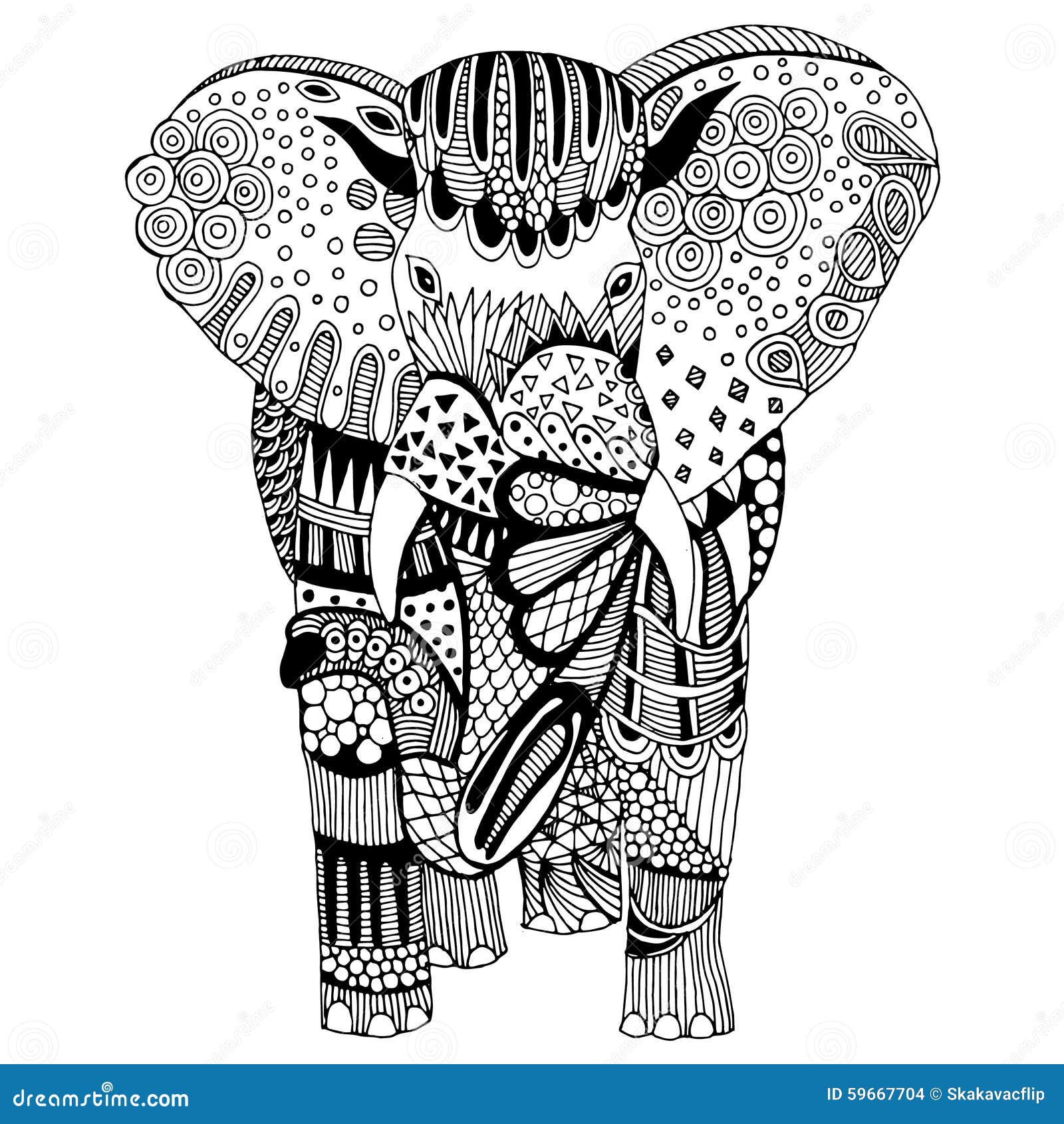Elephant illustration stock illustration. Illustration of clear 59667704