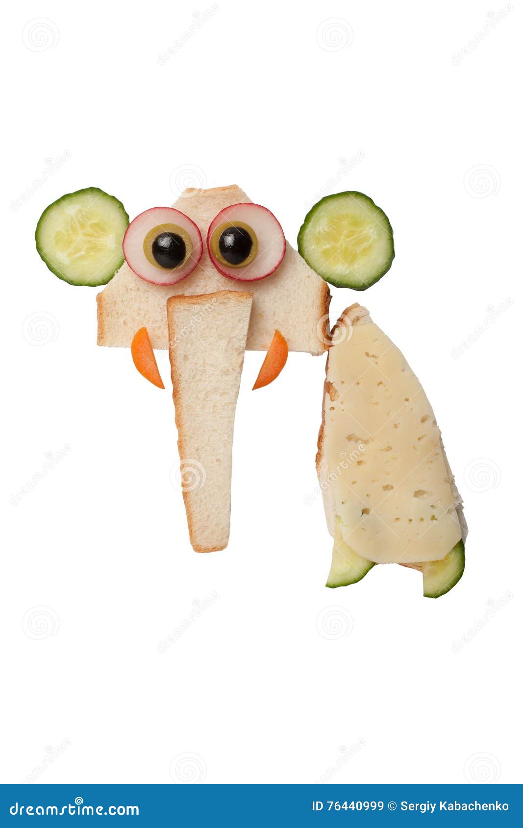 Elephant Made Of Bread And Cheese Stock Image Image of cheese, funny
