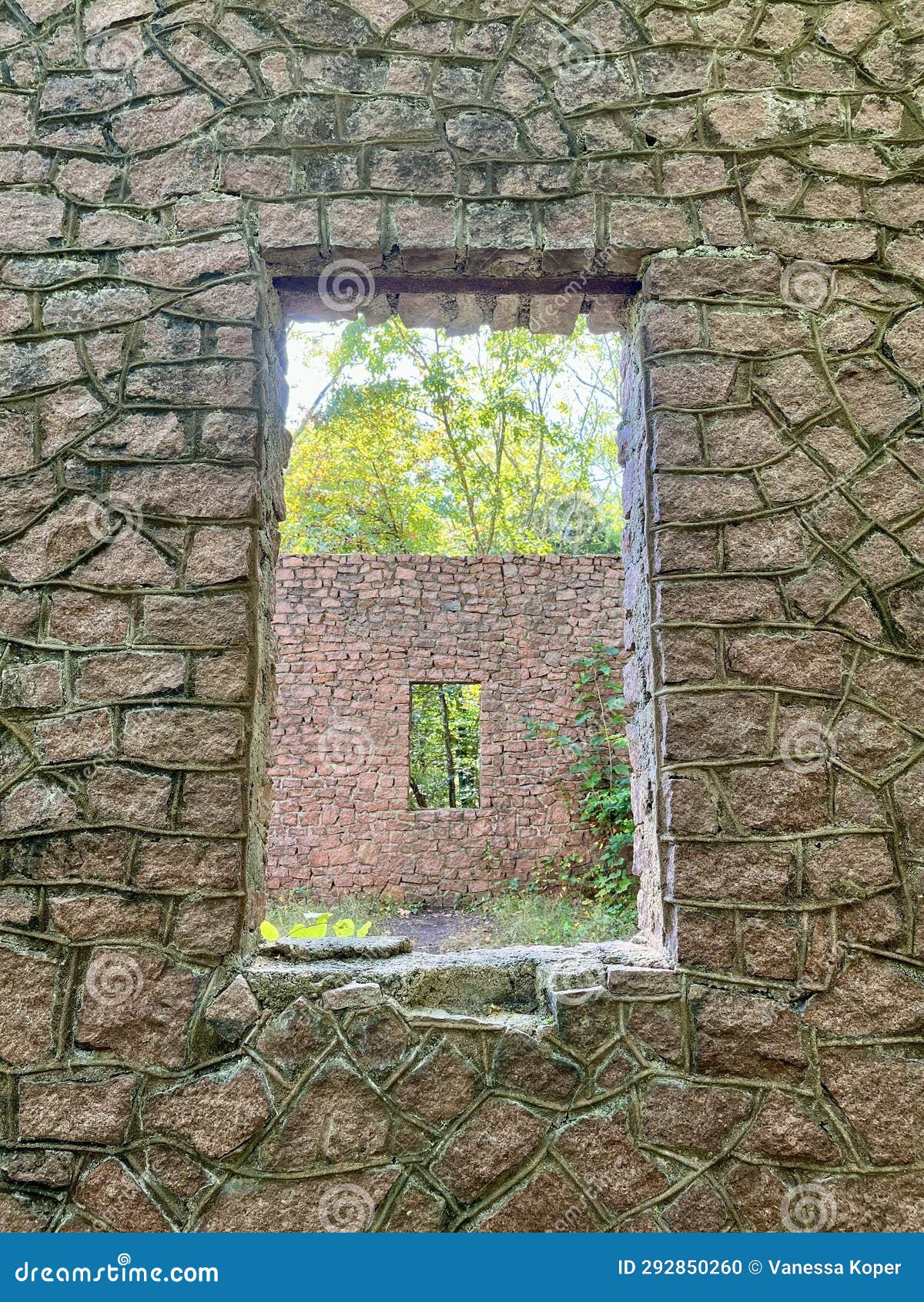 Elephant Rocks State Park, Belleview, MO Engine Room Ruins Stock Photo