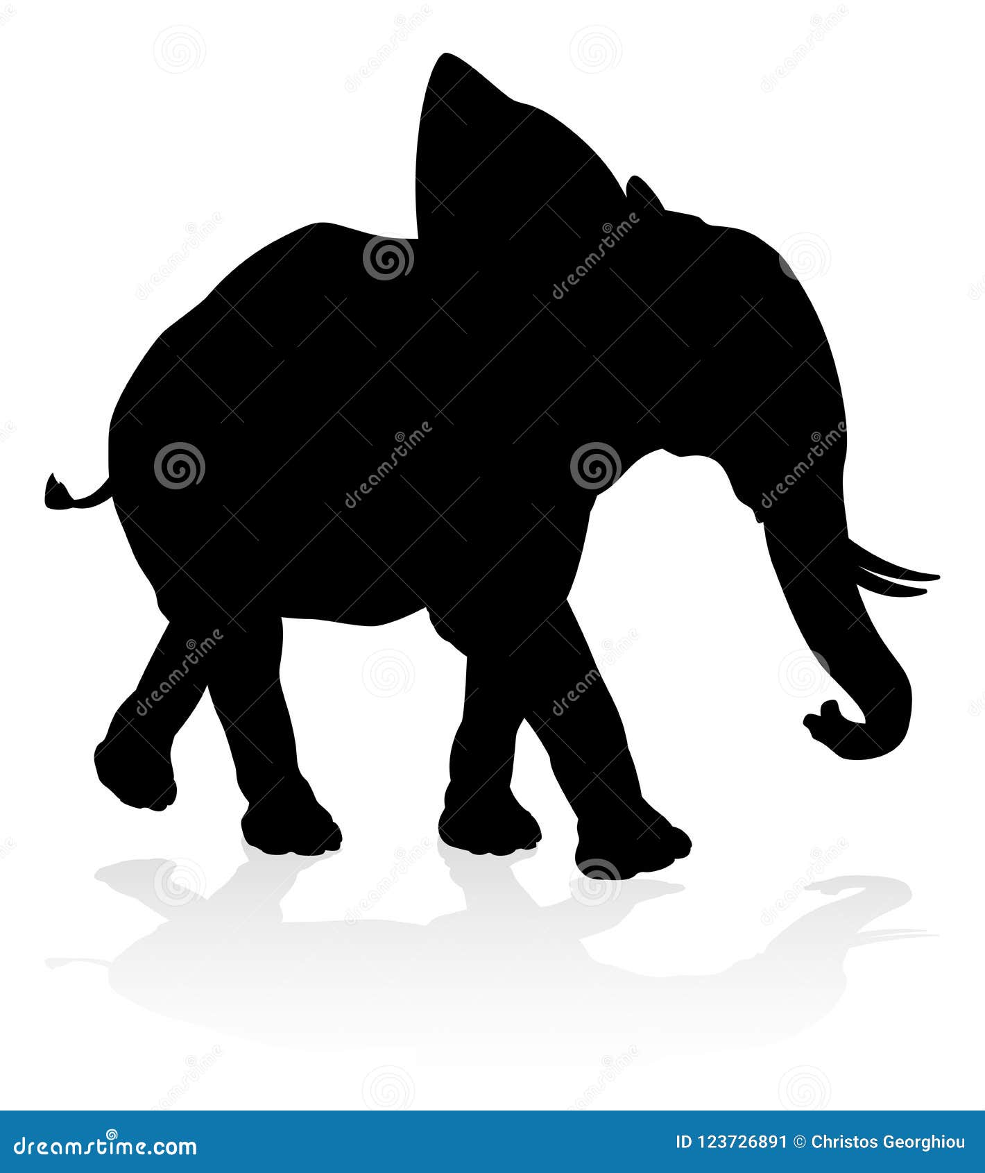 elephant safari animal silhouette