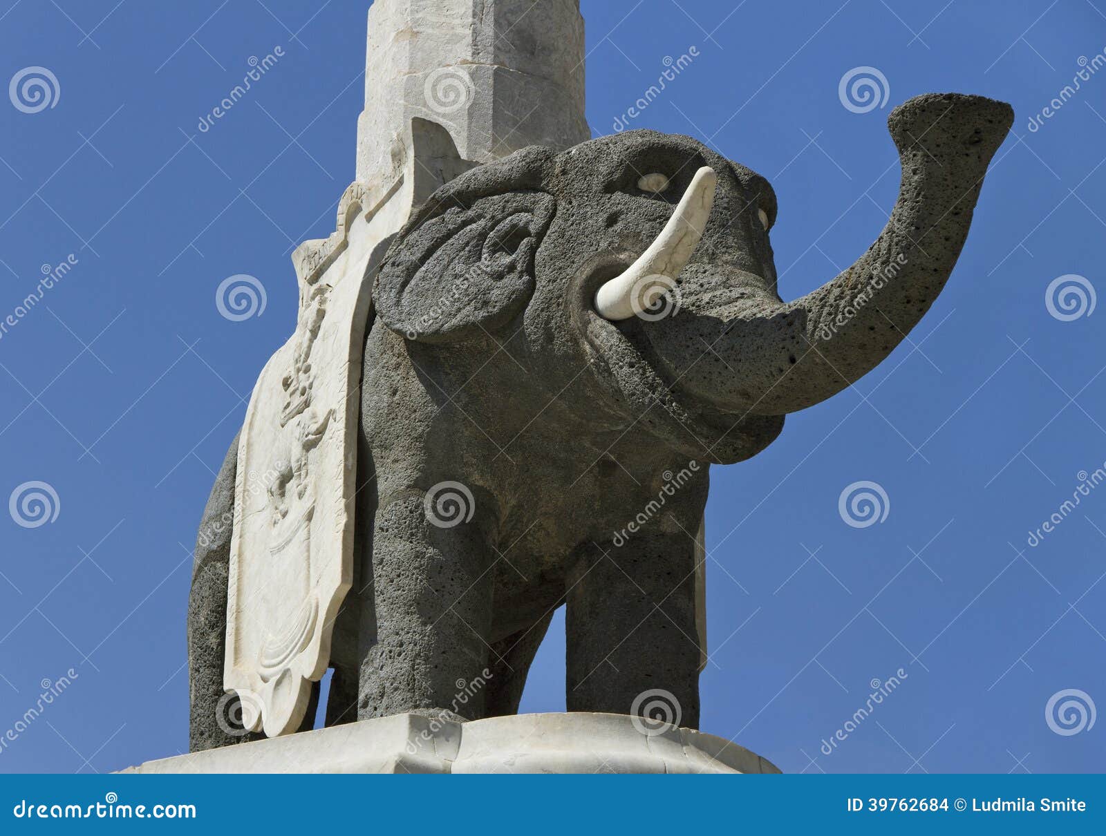Elephant Statue. stock photo. Image of culture, palace - 39762684
