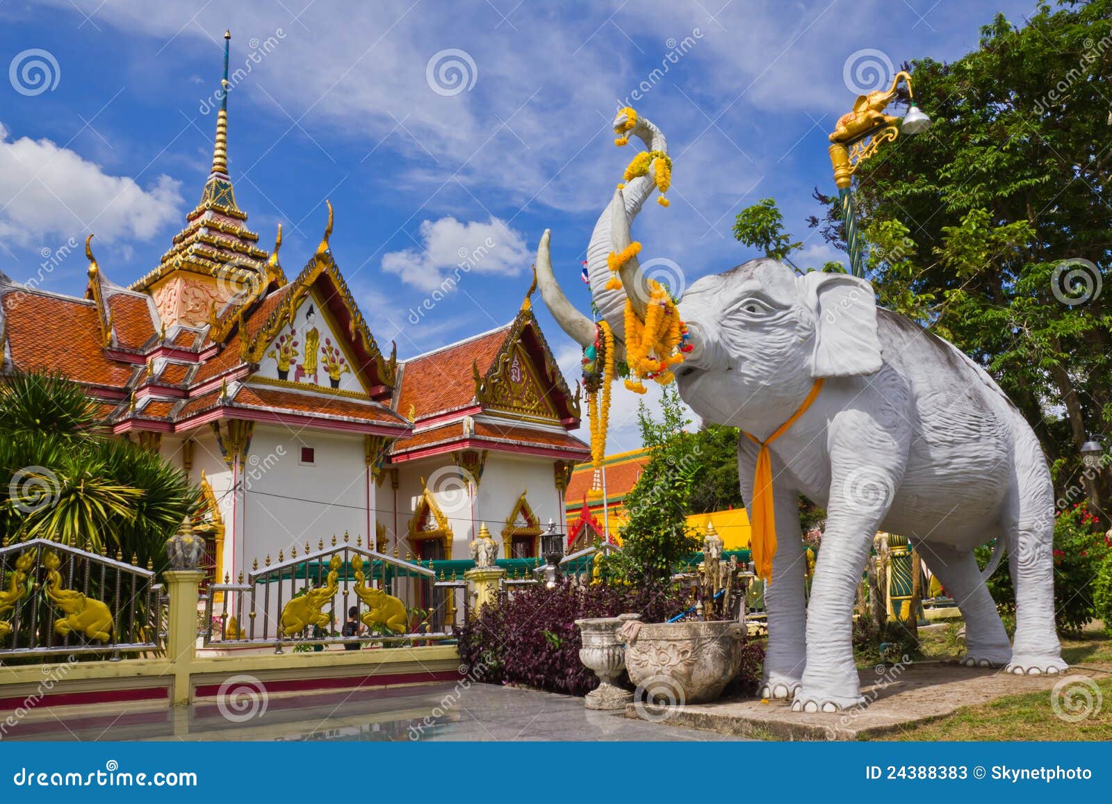 Elephant Statue at Southern Thailand Stock Image Image of asian