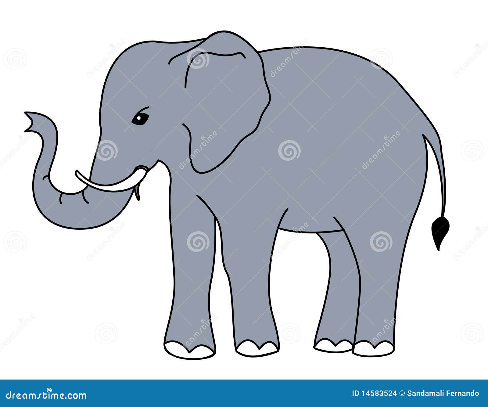 Elephant vector stock vector. Illustration of asia, colour - 14583524