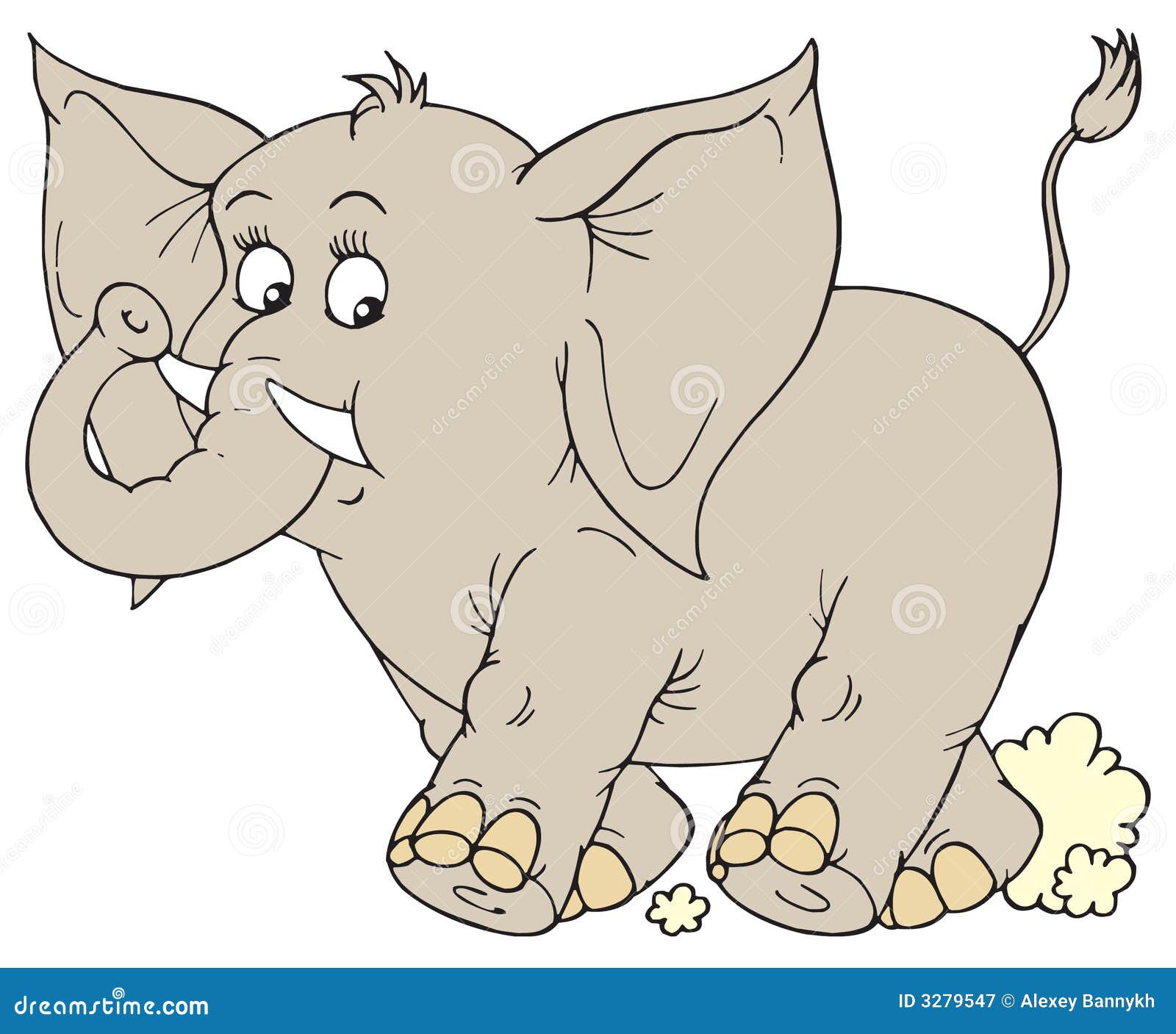 Elephant (vector clip-art) stock vector. Illustration of ...
