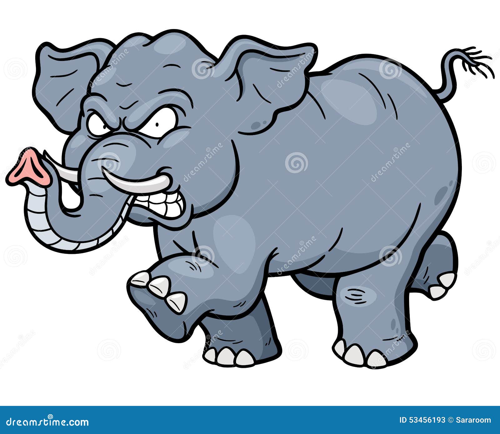 Elephant stock vector. Illustration of simple, safari - 53456193
