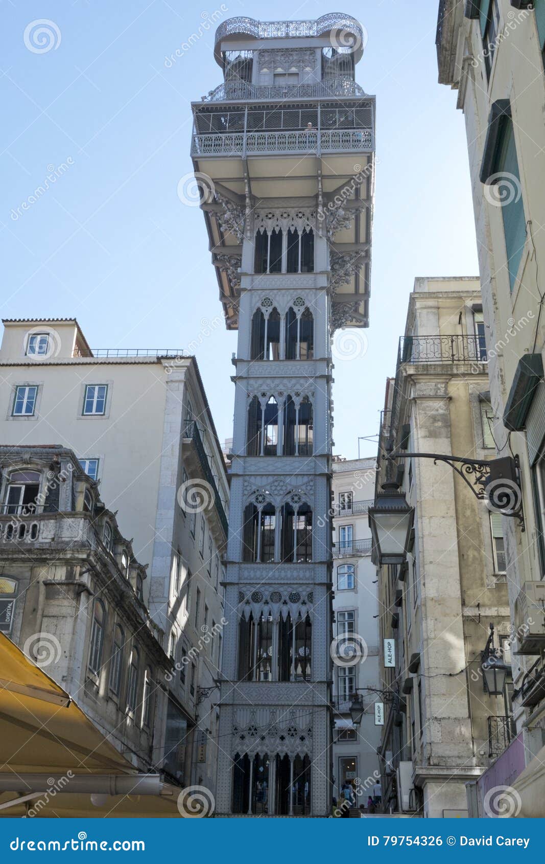 elevador de santa justa - baixa chiado, lisbon portugal