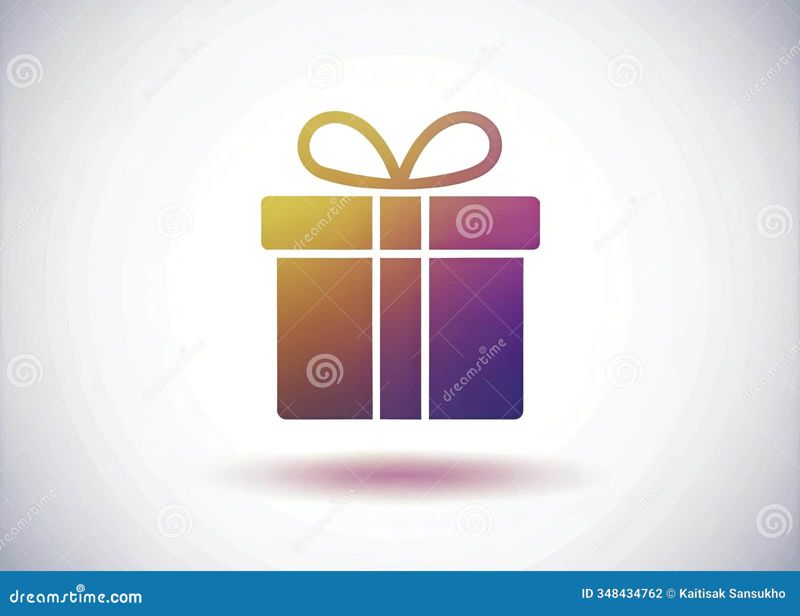 elegant minimalist gift icon silhouette: versatile   for modern website and app interfaces