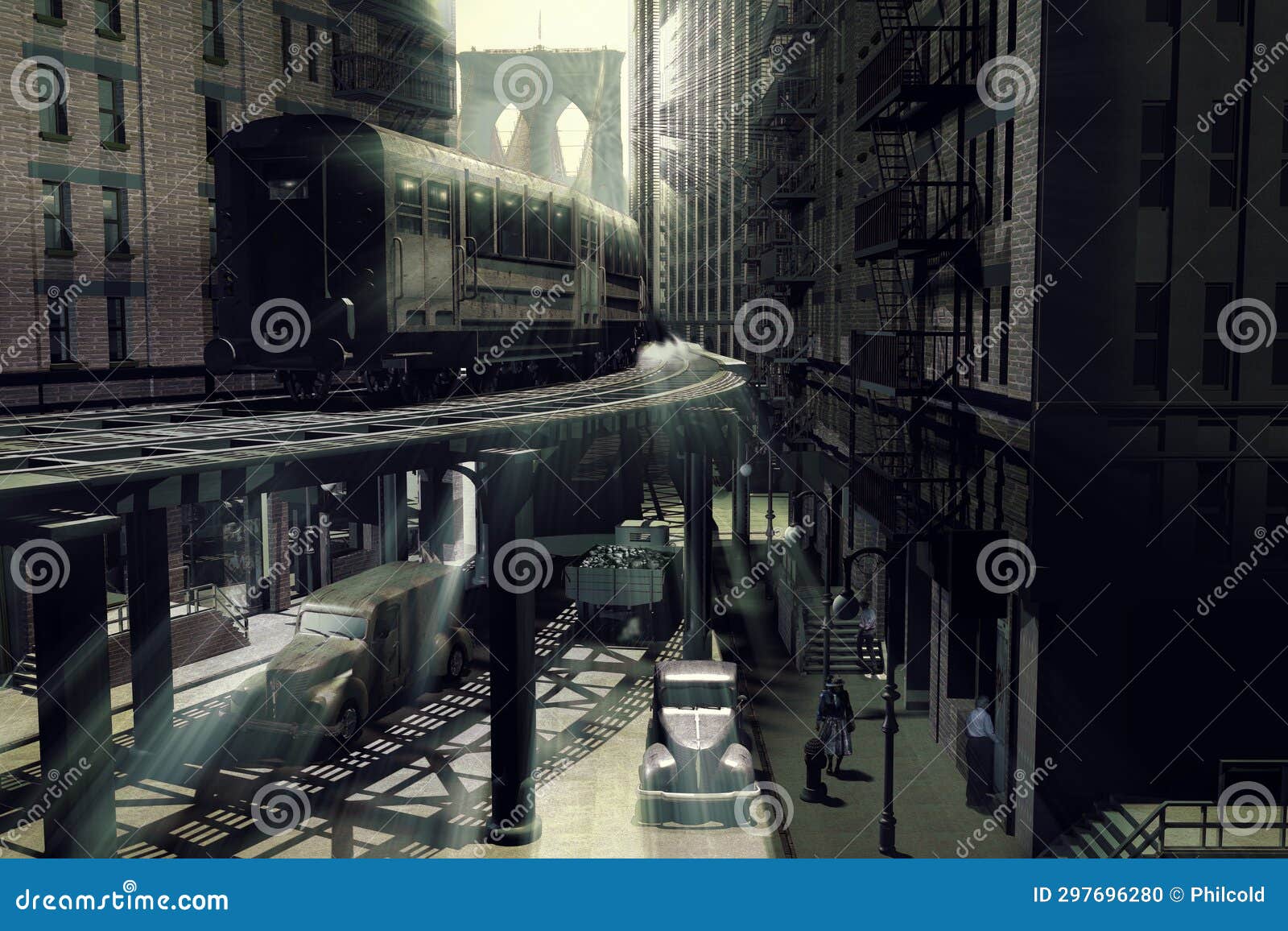 elevated metropolitan in manhattan