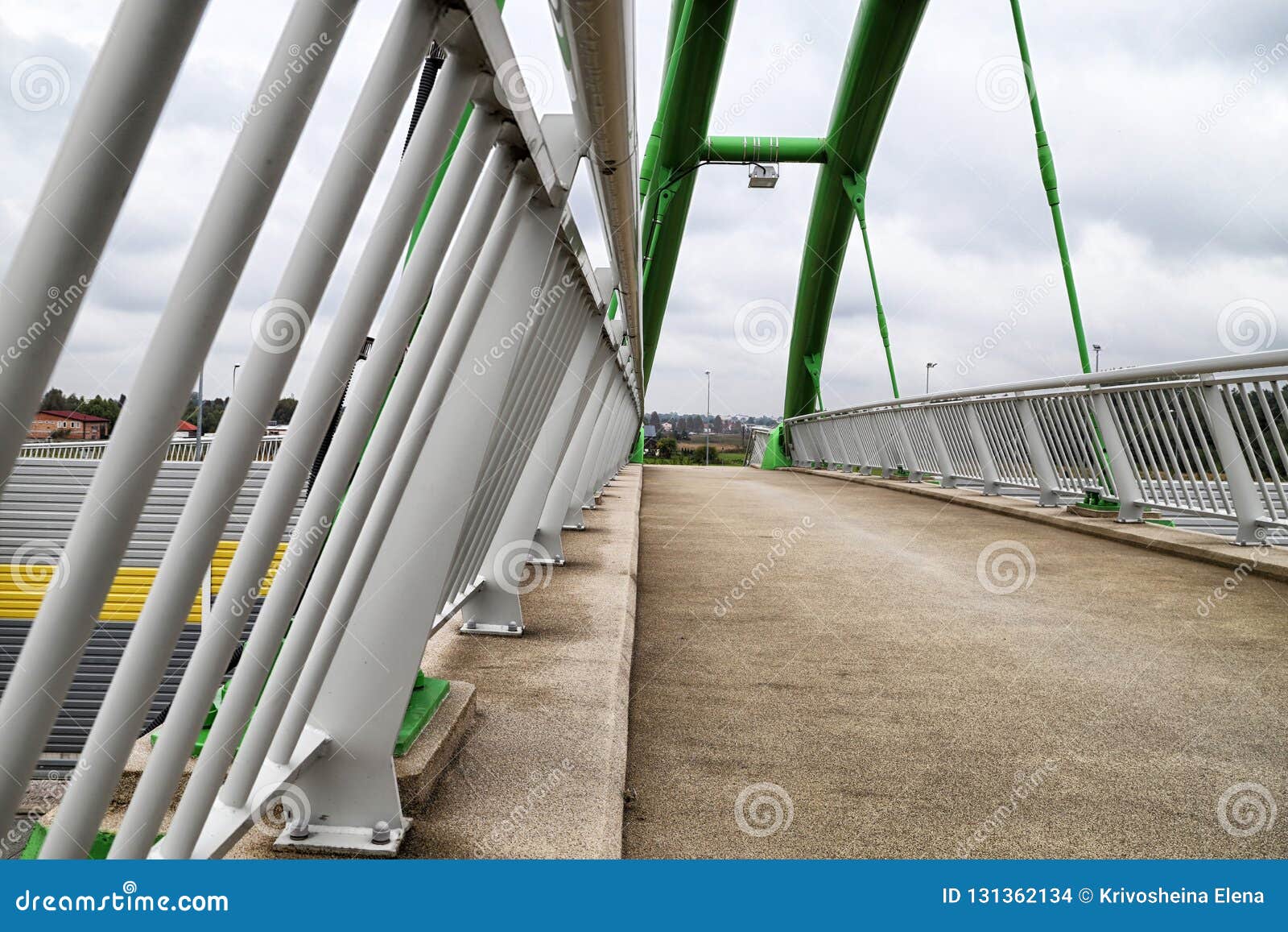 Elevated Pedestrian Crossing from the Inside. Safe Passage Across the ...