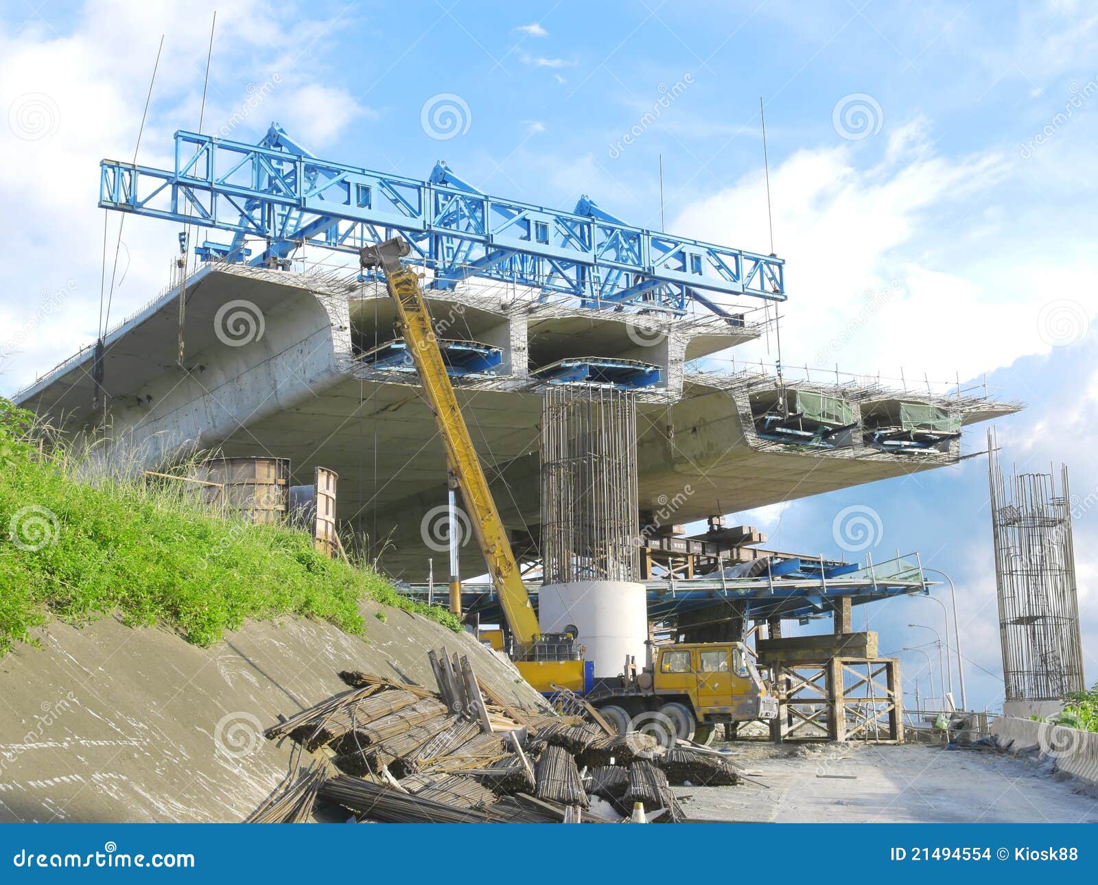 elevated road under construction