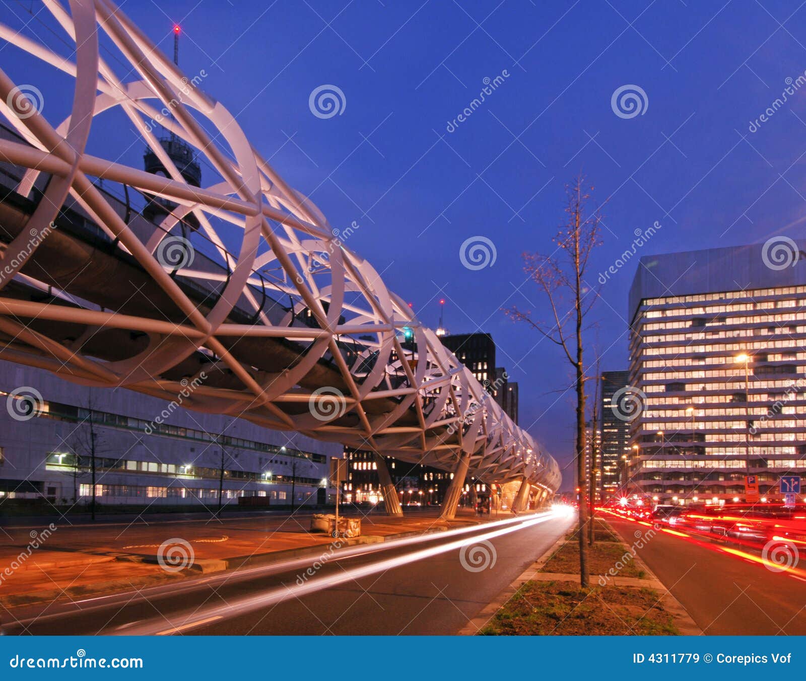 elevated tram structure