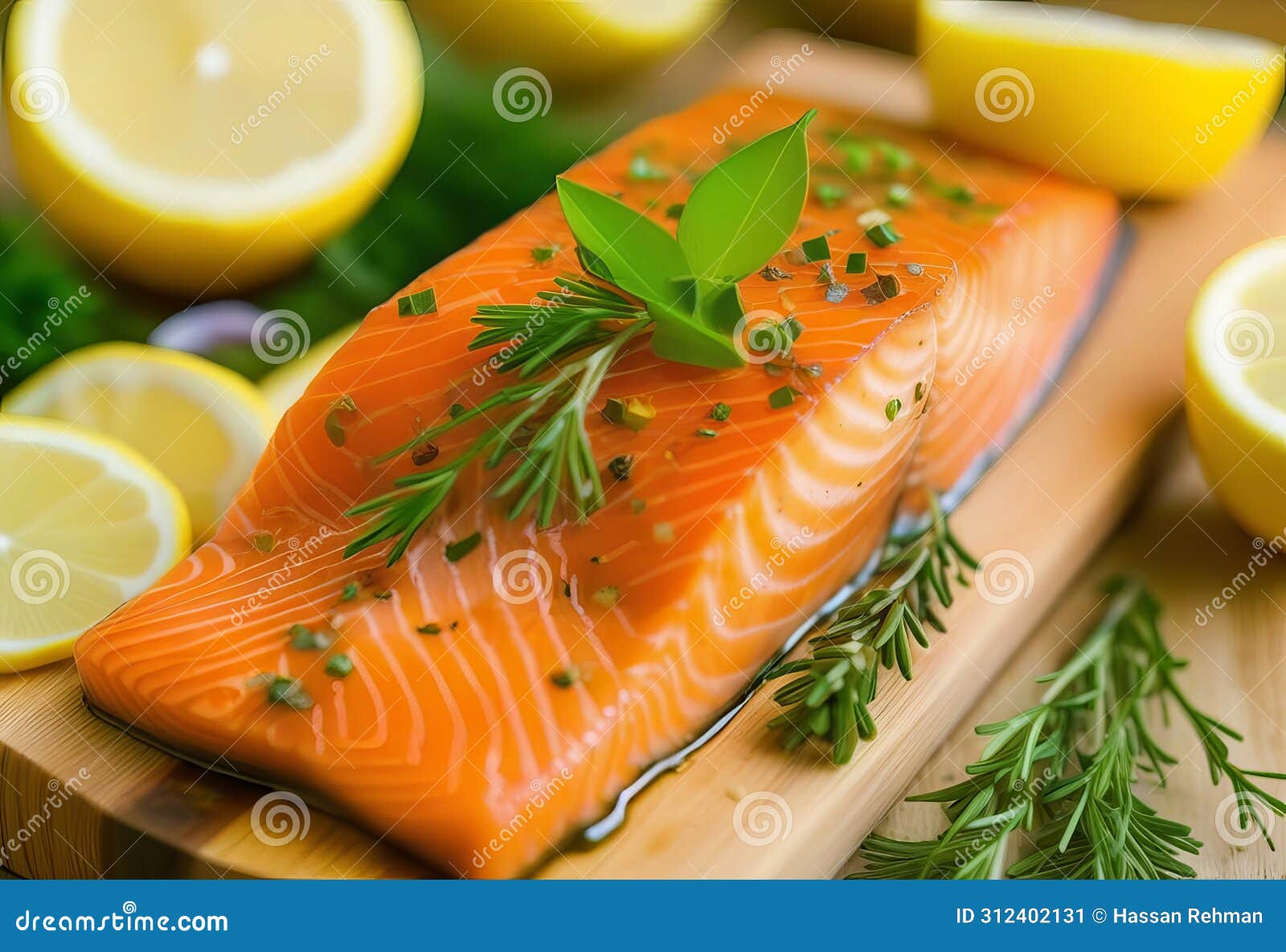 elevating salmon with zesty lemon and fresh herbs