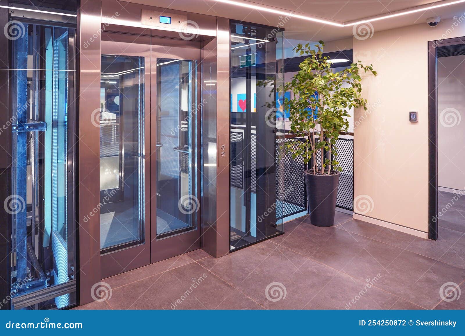 Elevator in Business Centre or Modern Floor Stock Photo Image of