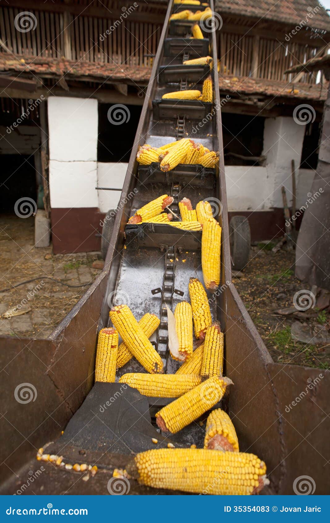 Elevator for corn cobs stock image. Image of outdoors 35354083