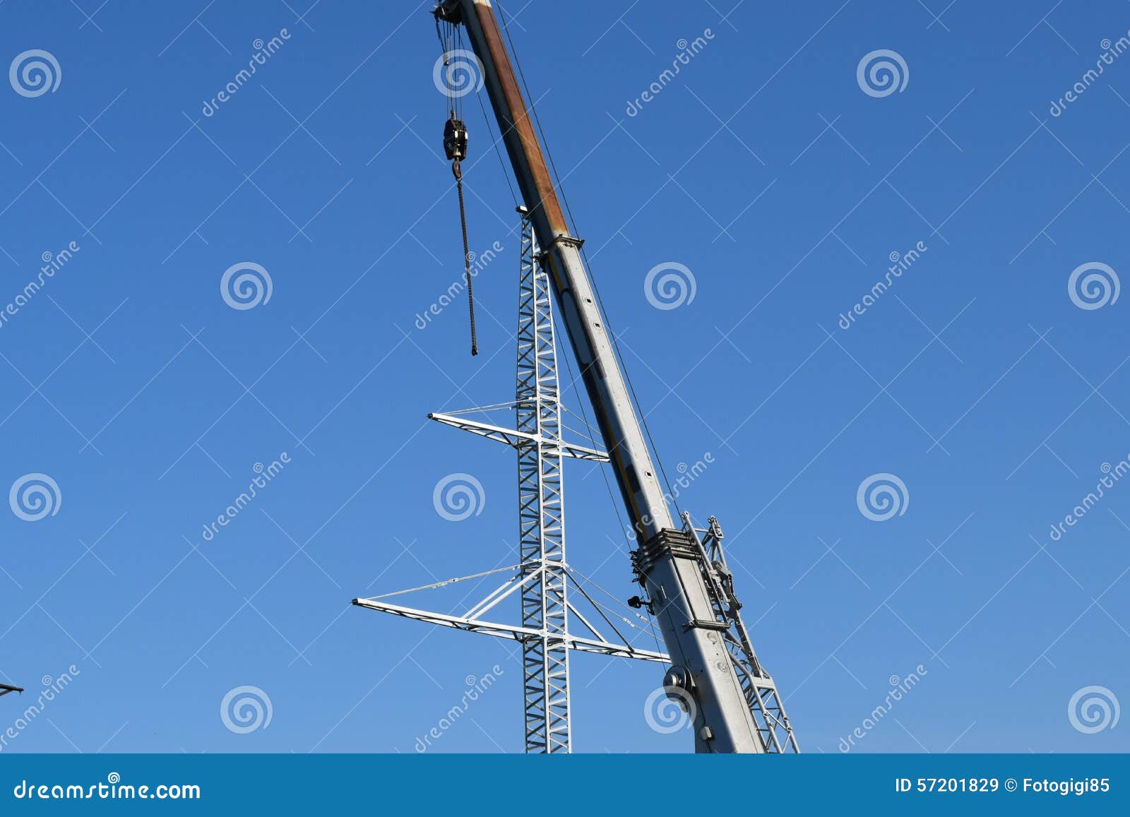 The elevator crane stock image. Image of constructor 57201829