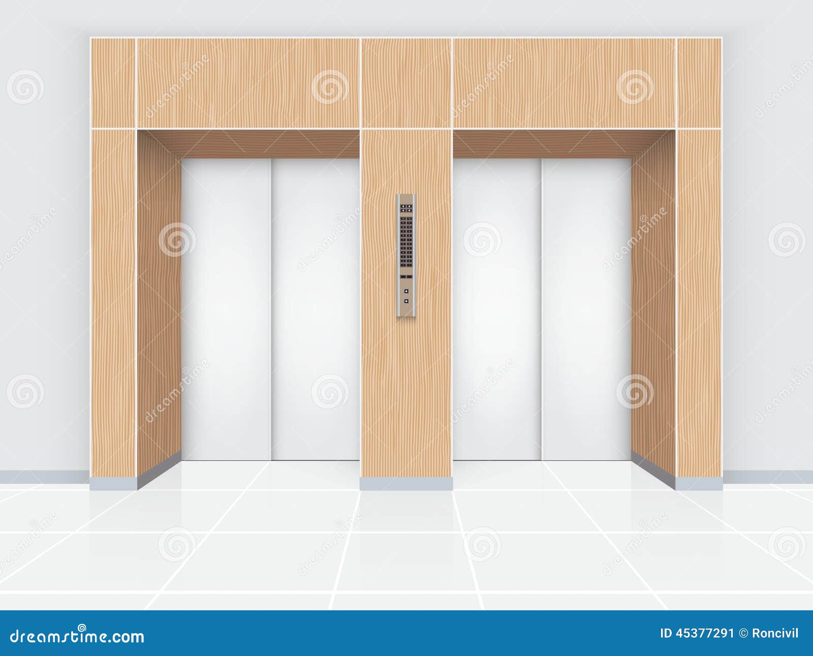 Elevator door stock vector. Illustration of entrance - 45377291