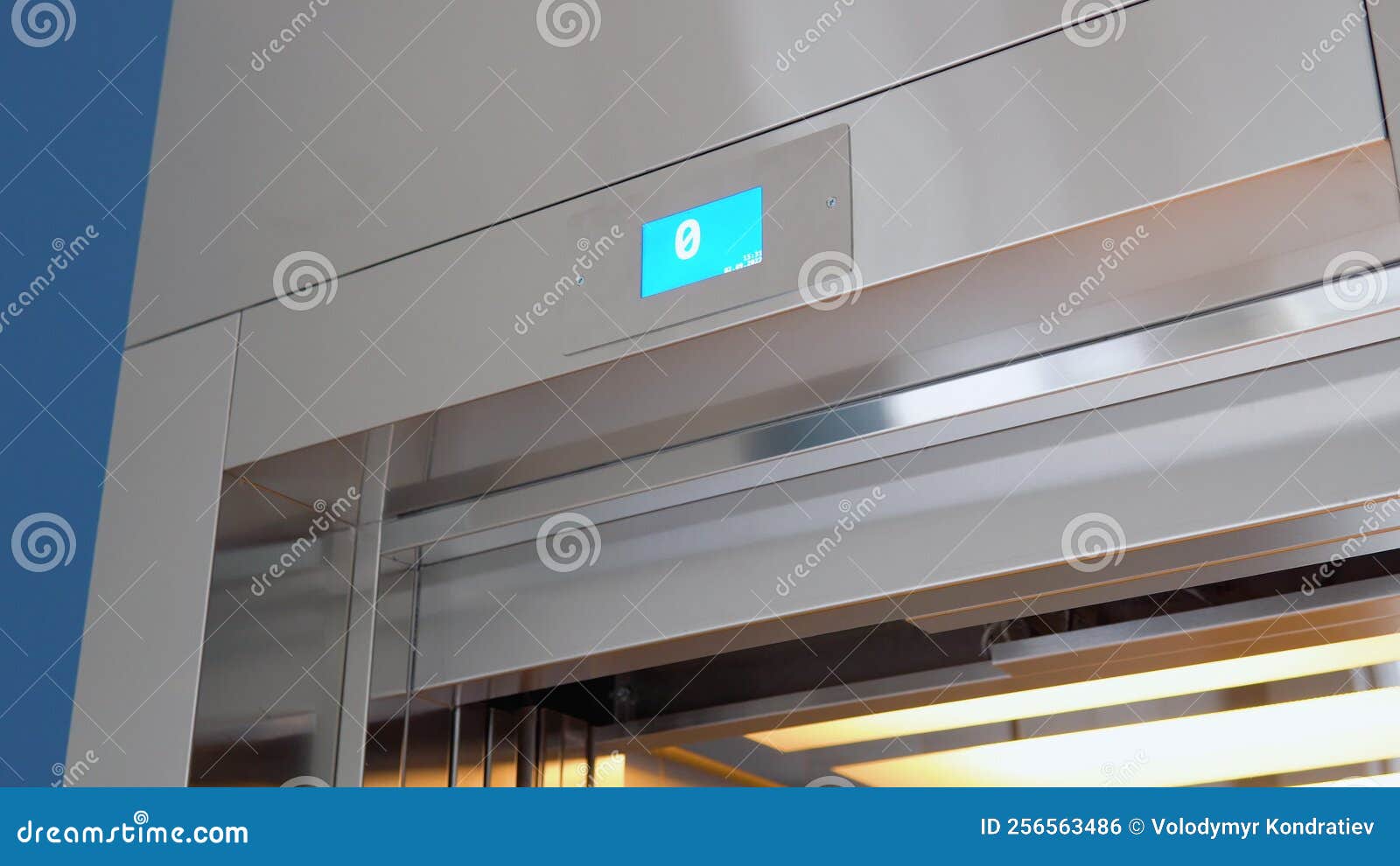 Lift Numbers. the Elevator Doors Open. Opening the Door is an Elevator