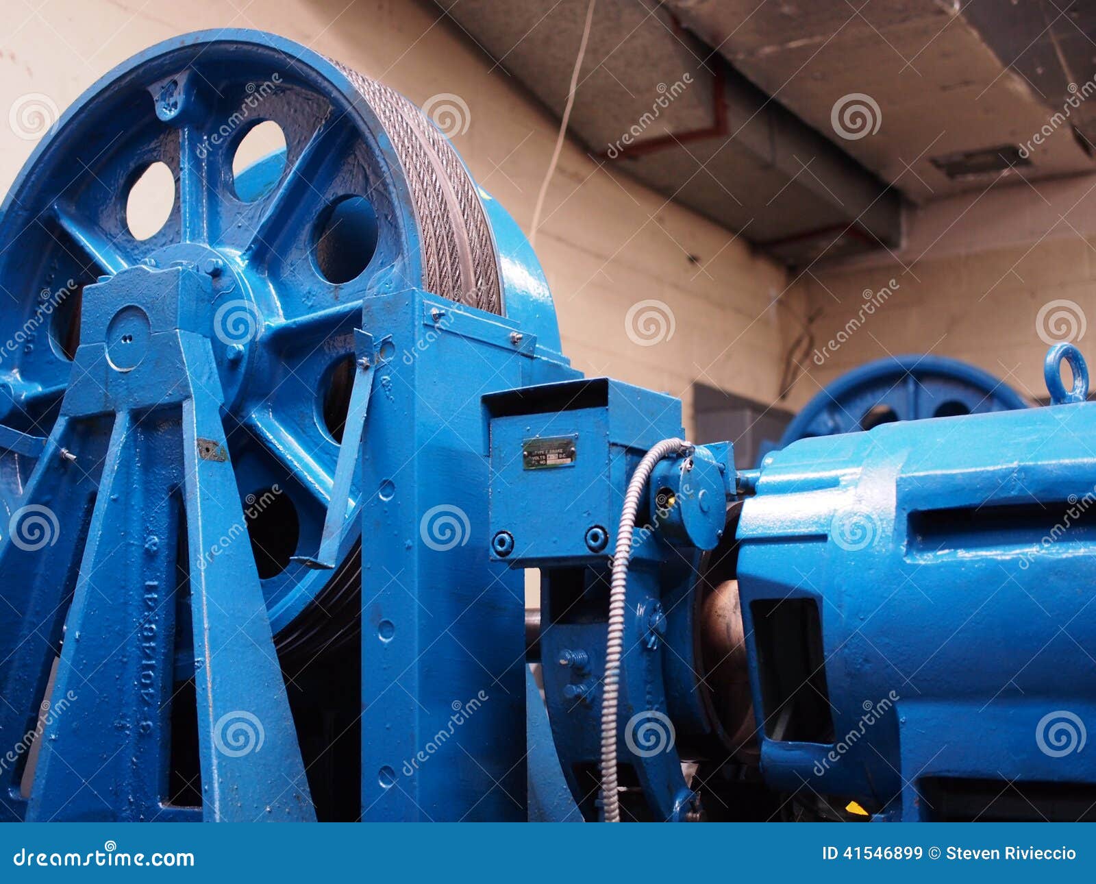 Elevator Motor stock image. Image of installed, systems 41546899