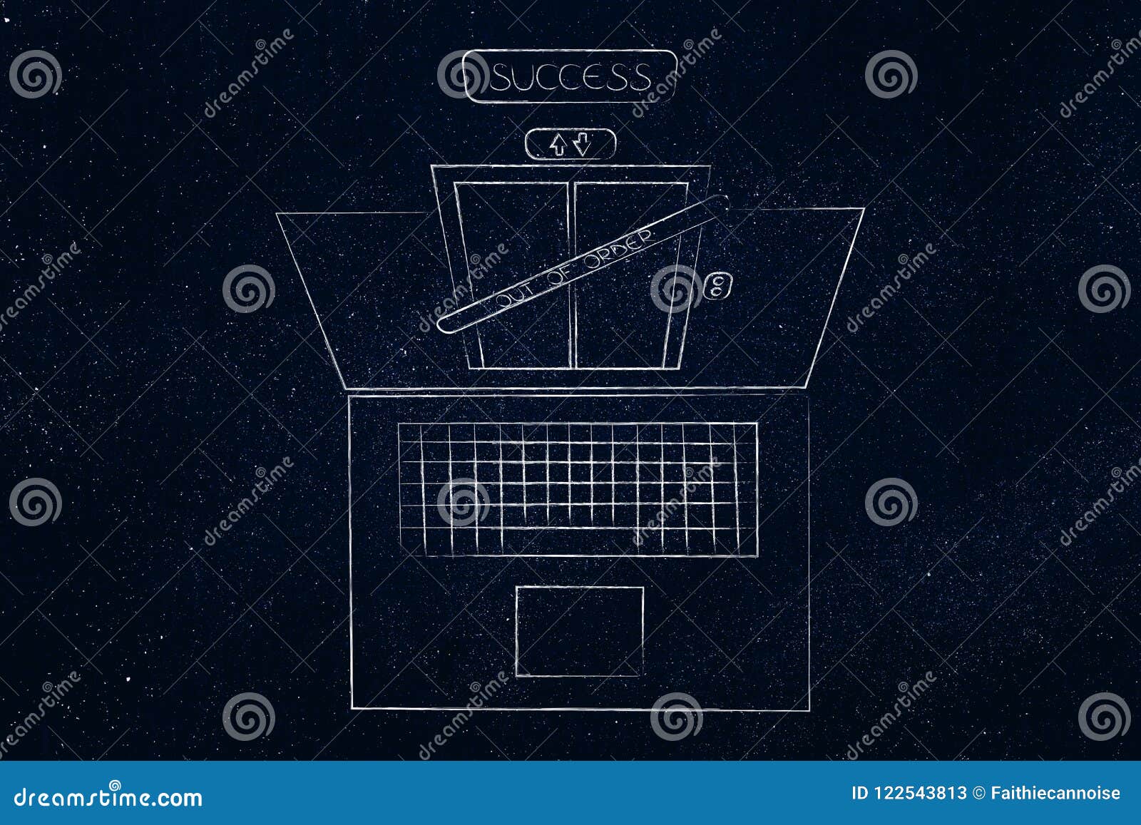the elevator to online success is out of order stock image image elevator online