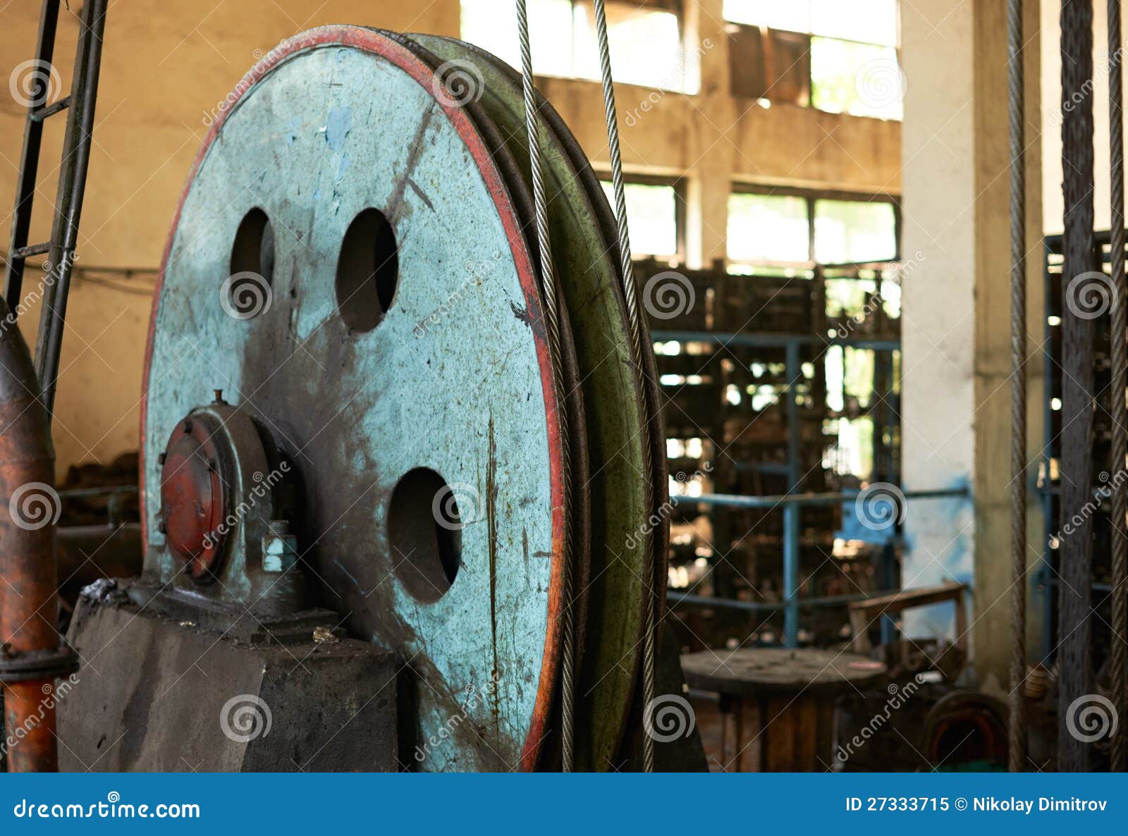 Elevator wheel stock image. Image of wheel, elevator 27333715