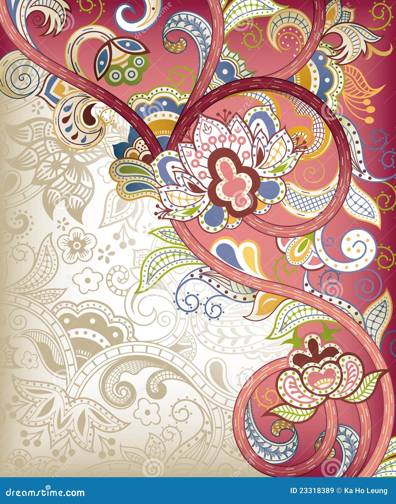 Elgant Floral Background stock illustration. Illustration of design ...