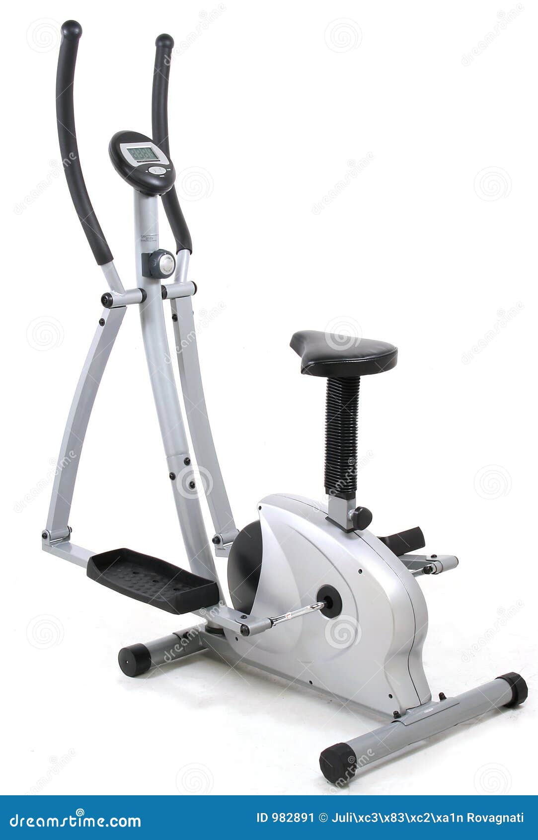 Eliptical gym machine stock image. Image of muscle ...