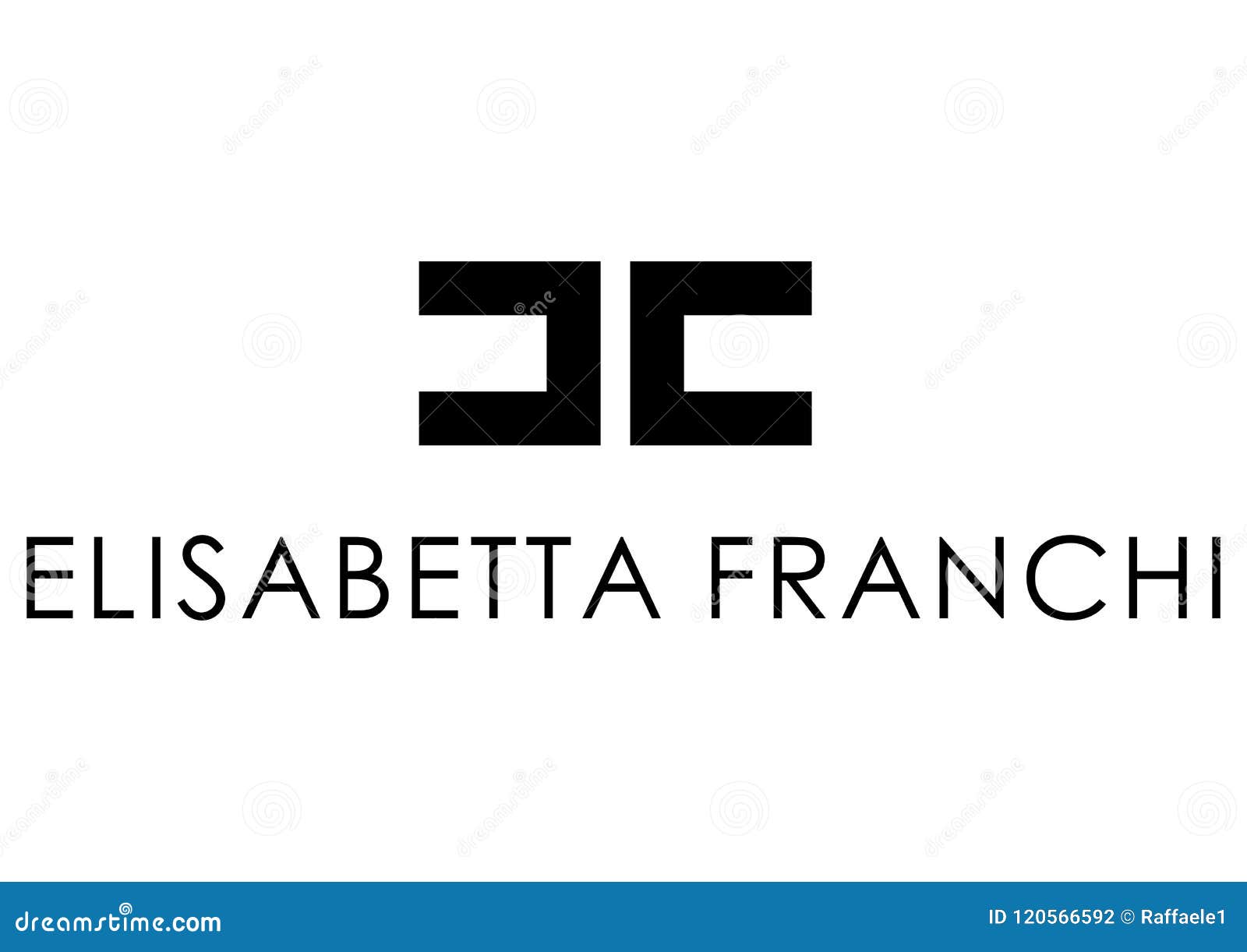 Elisabetta Franchi Logo photographie éditorial. Illustration du célèbre ...