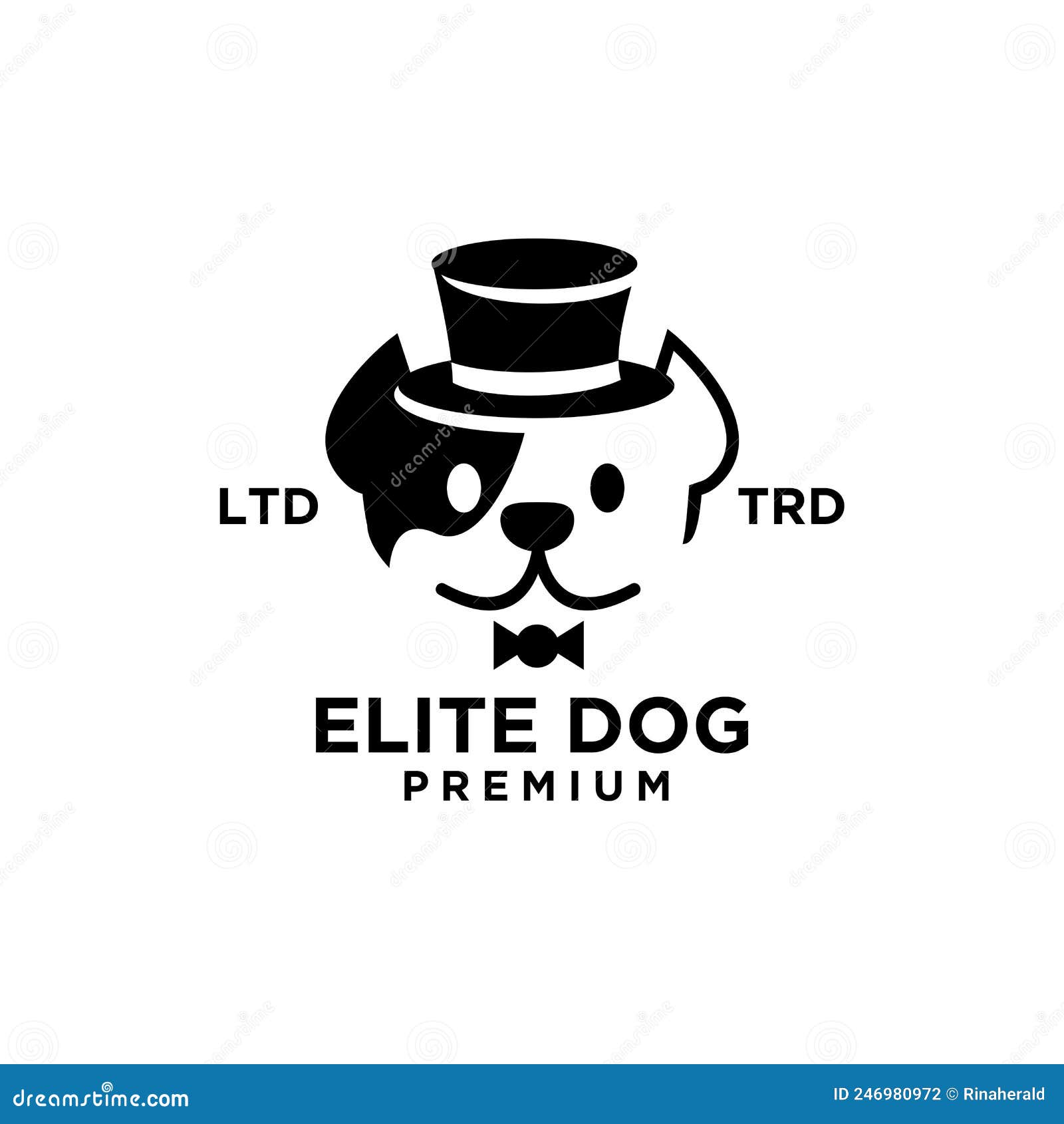 Elite Dog Vector Logo Design Stock Illustration Illustration of brand