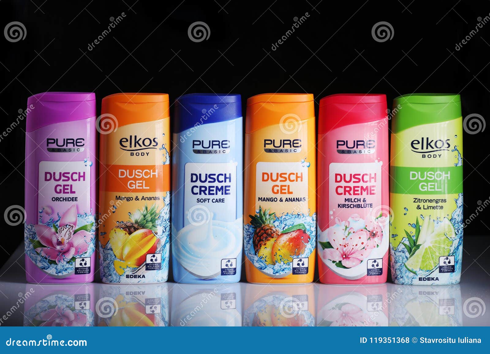Elkos Shower Gel, Various Flavours Editorial Stock Photo - Image of elkos,  bath: 119351368