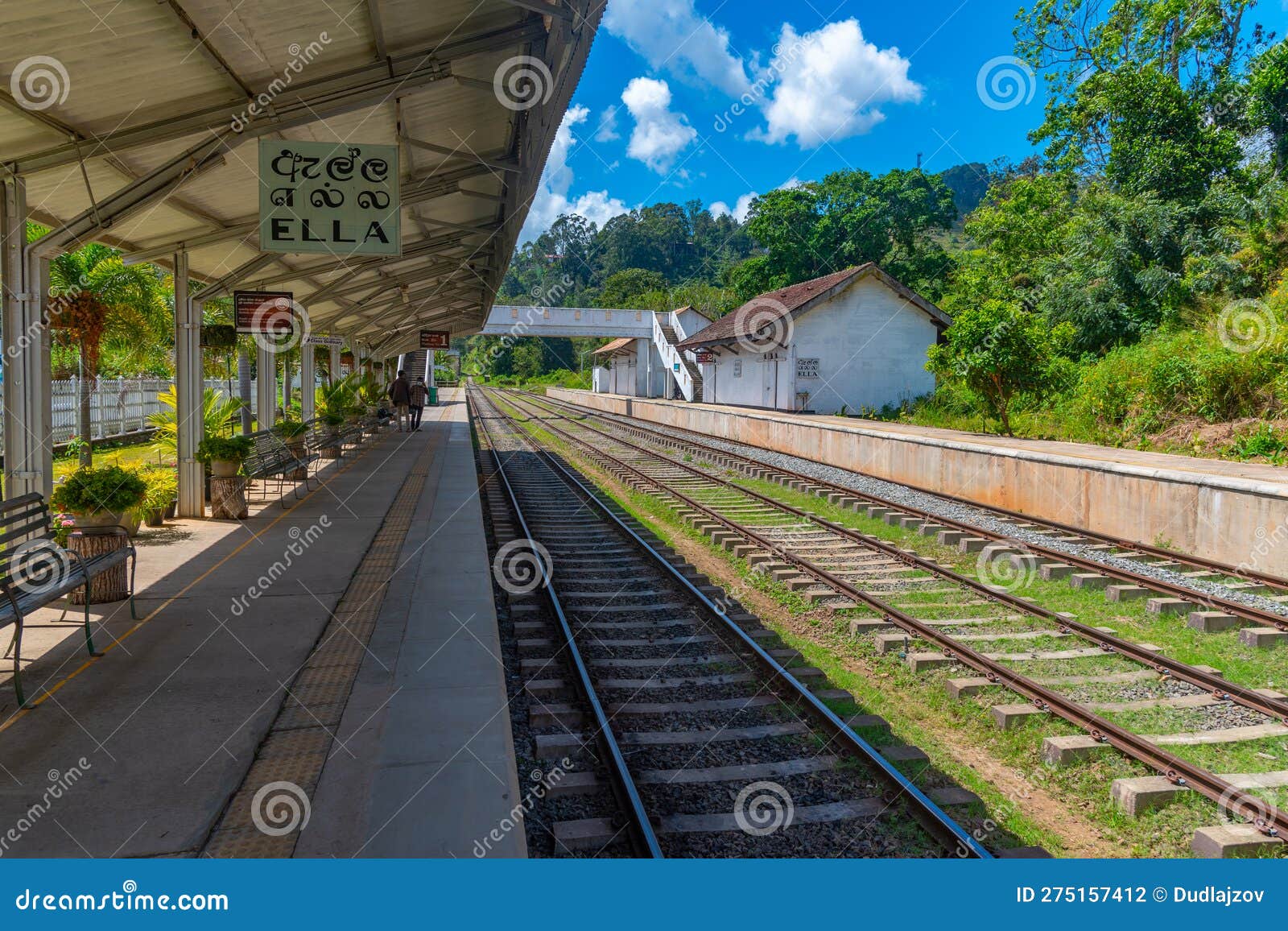 Ella, Sri Lanka, January 29, 2022 Ella Train Station at Sri Lan