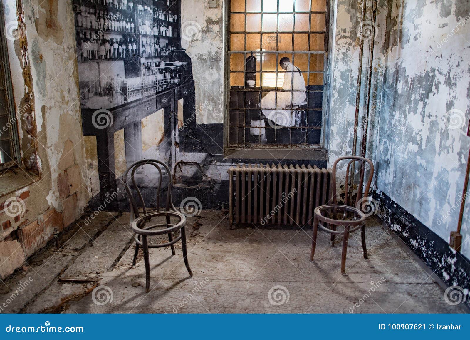 Ellis Island Abandoned Psychiatric Hospital Interior Rooms