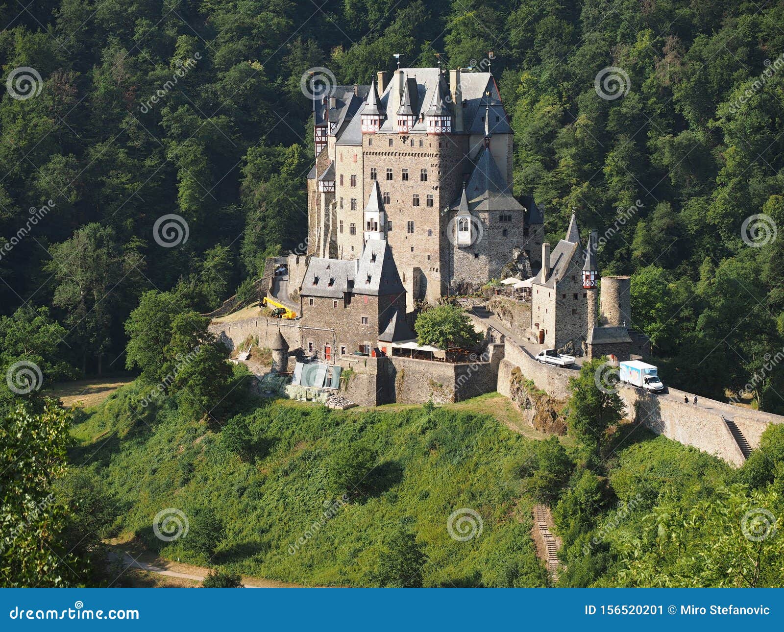 Eltz Castle Is A Medieval Castle Nestled In The Hills Above The Moselle River Between Koblenz And Trier Stock Image Image Of Class Interesting 156520201