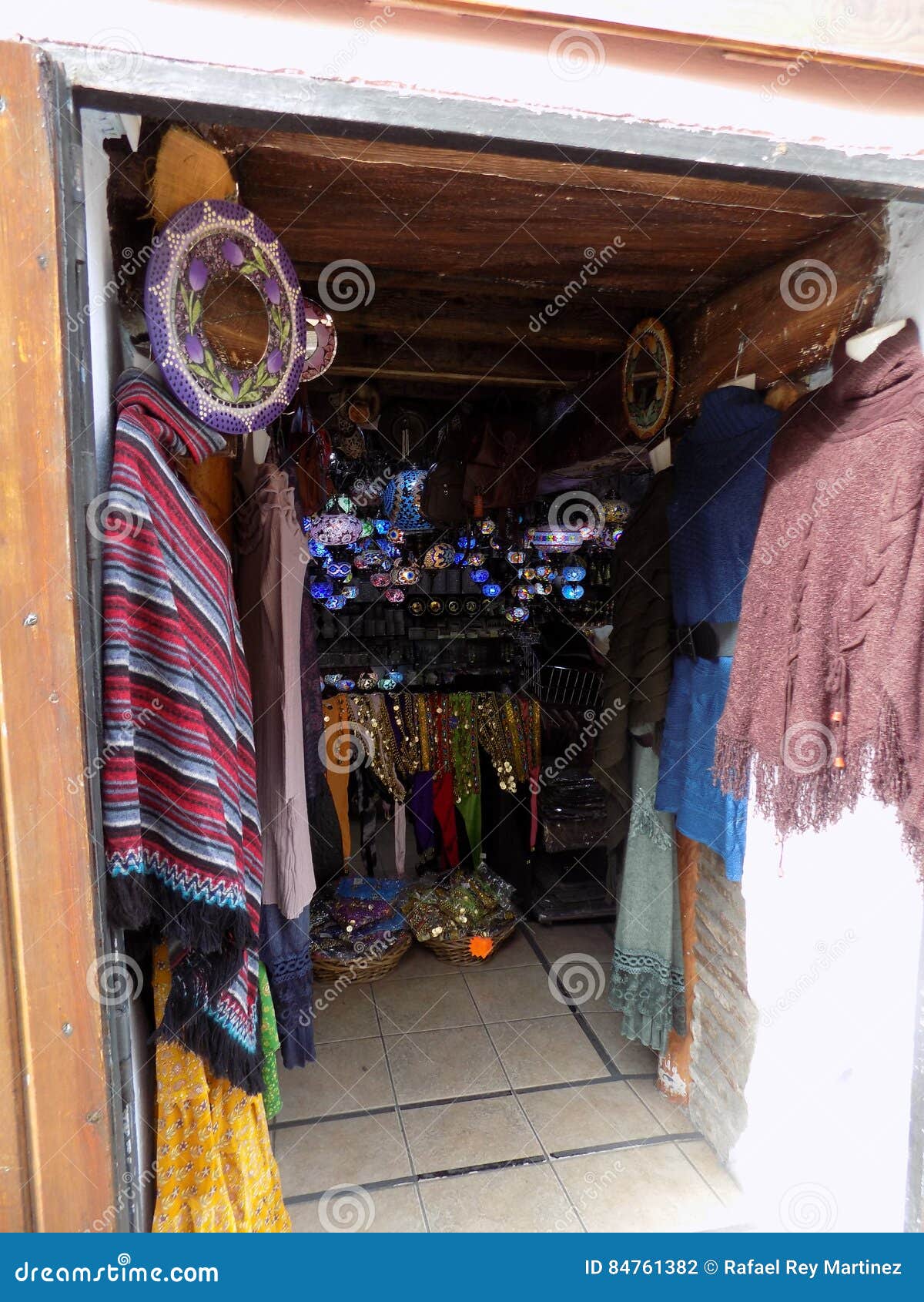 elvira street-shop of souvenir-granada-andalusia-spain
