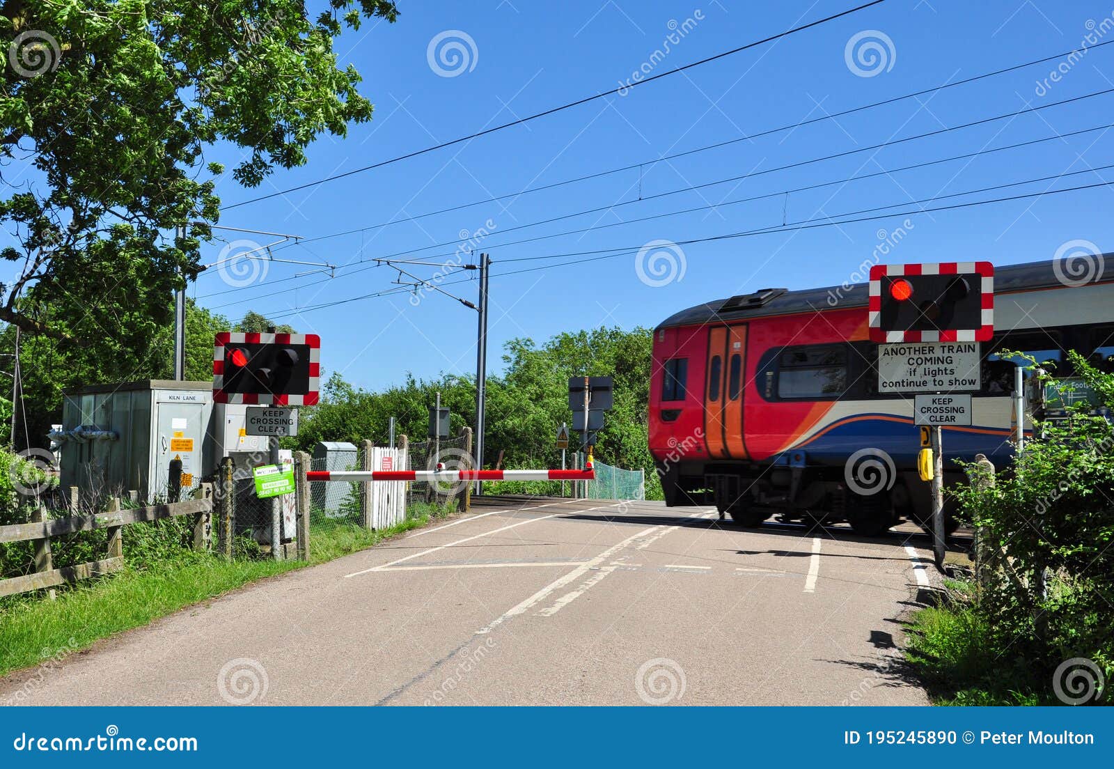 Train Level Crossing Editorial Image Image Of Passing