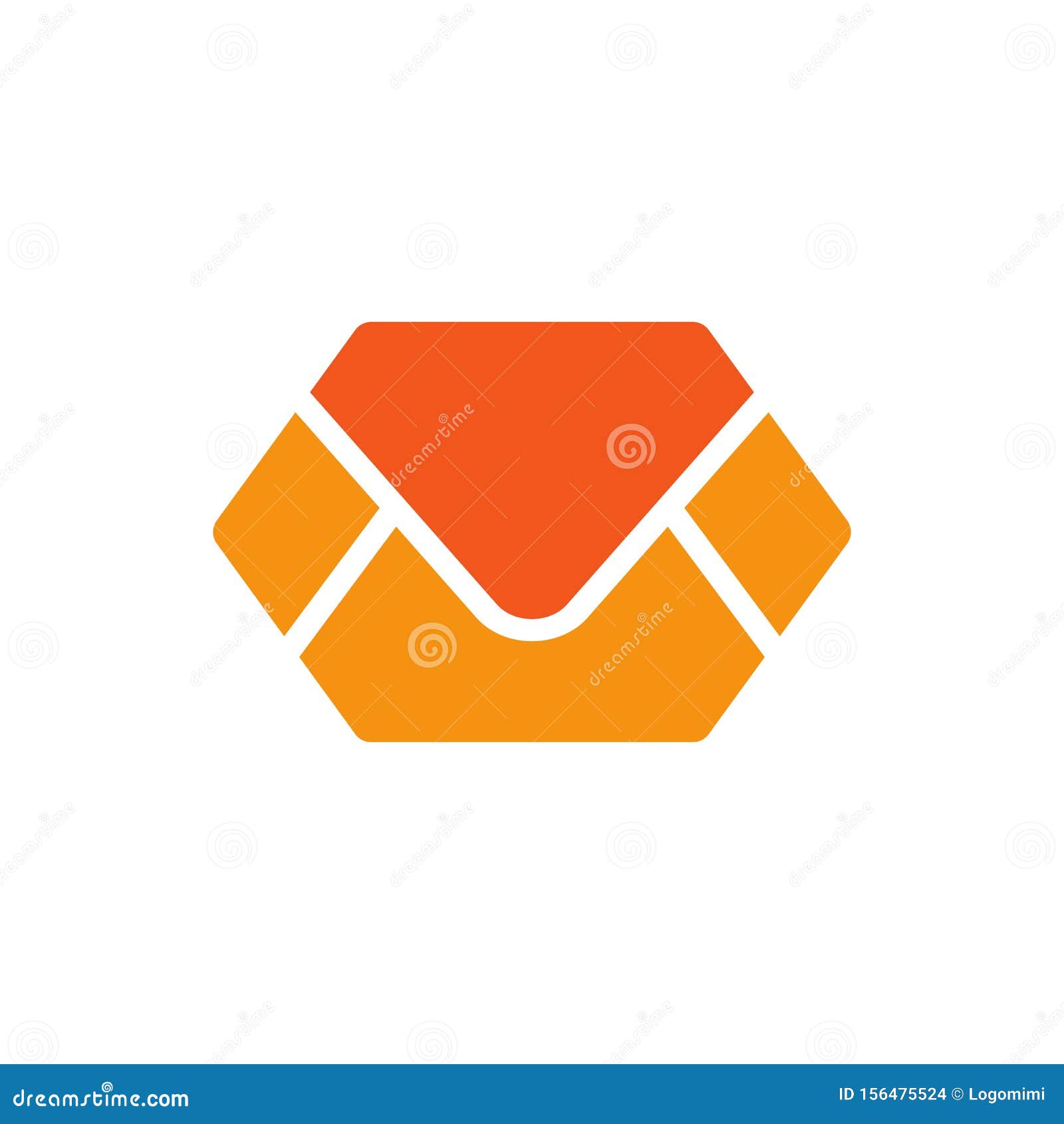 Email or Envelop Message Logo Design. Mail Icon Vector Stock Vector