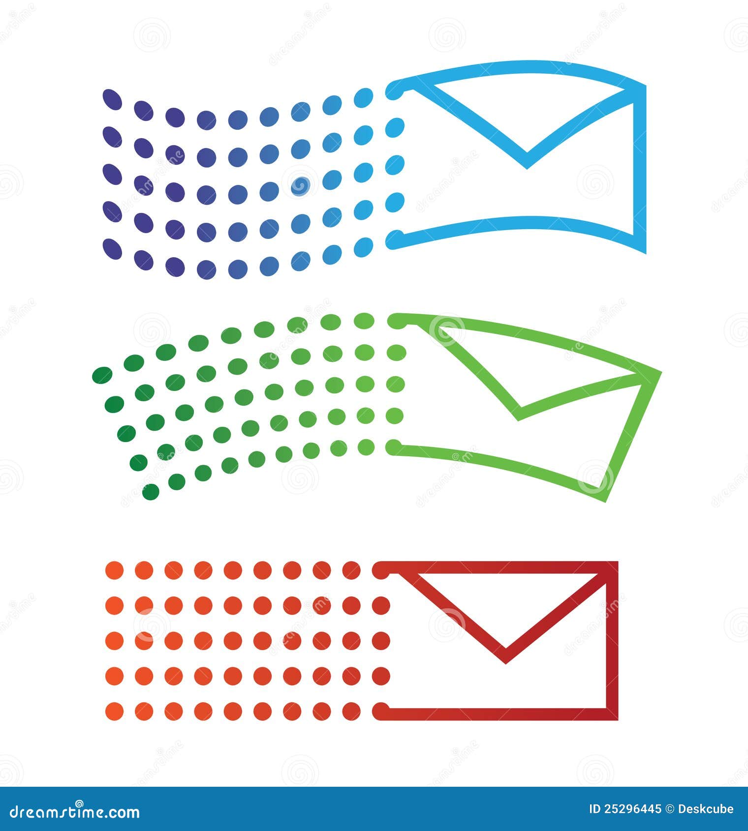 email flying icons