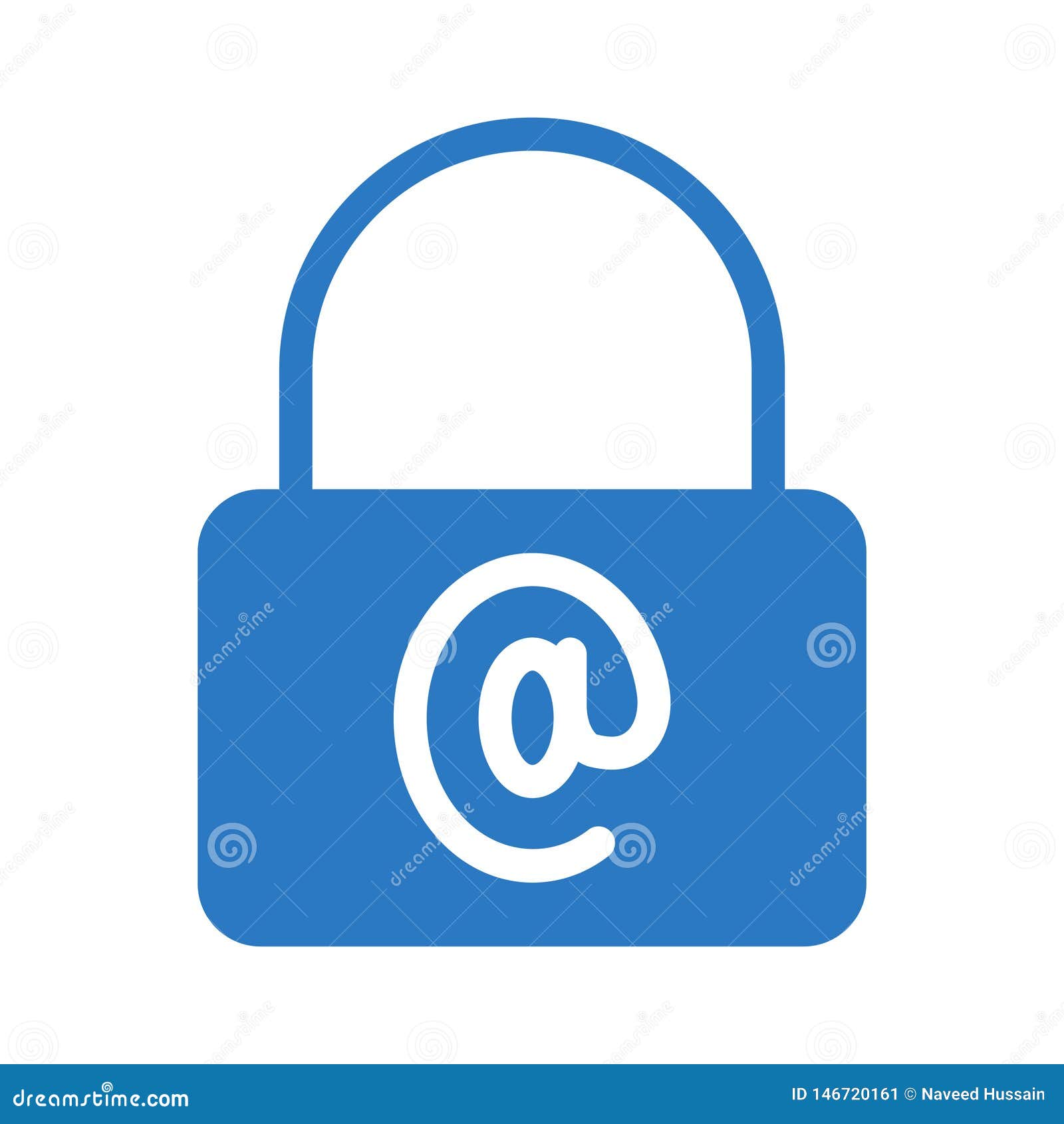 email lock glyph flat  icon