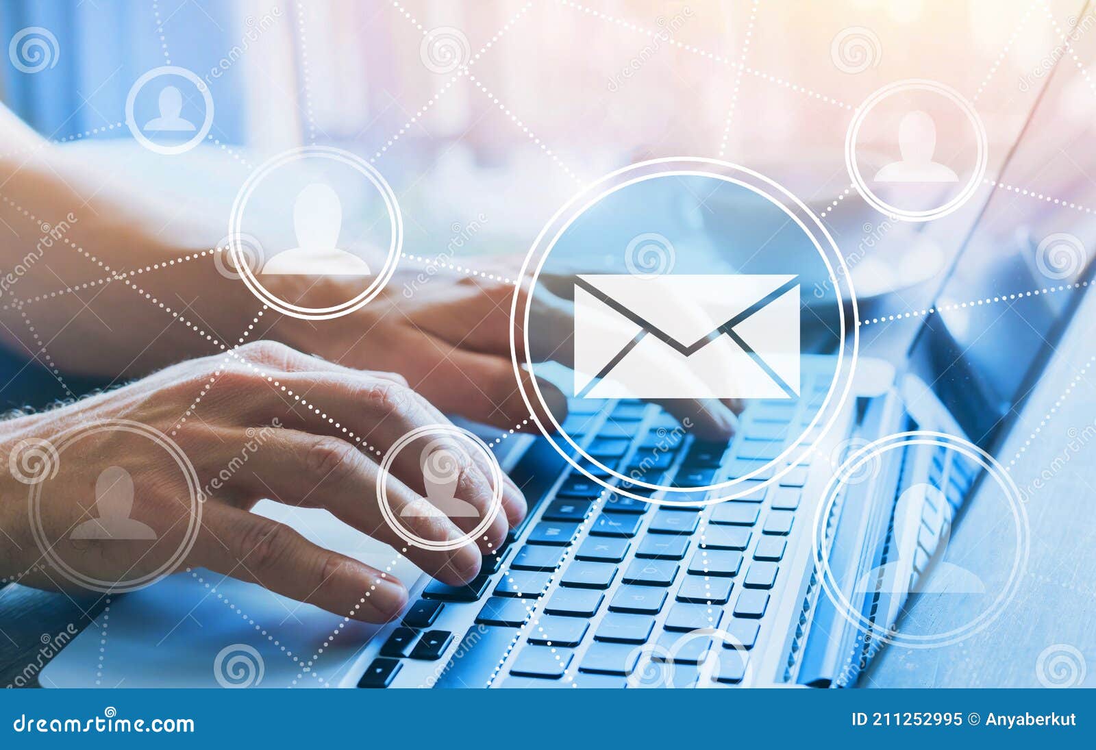 email marketing concept, send newsletter