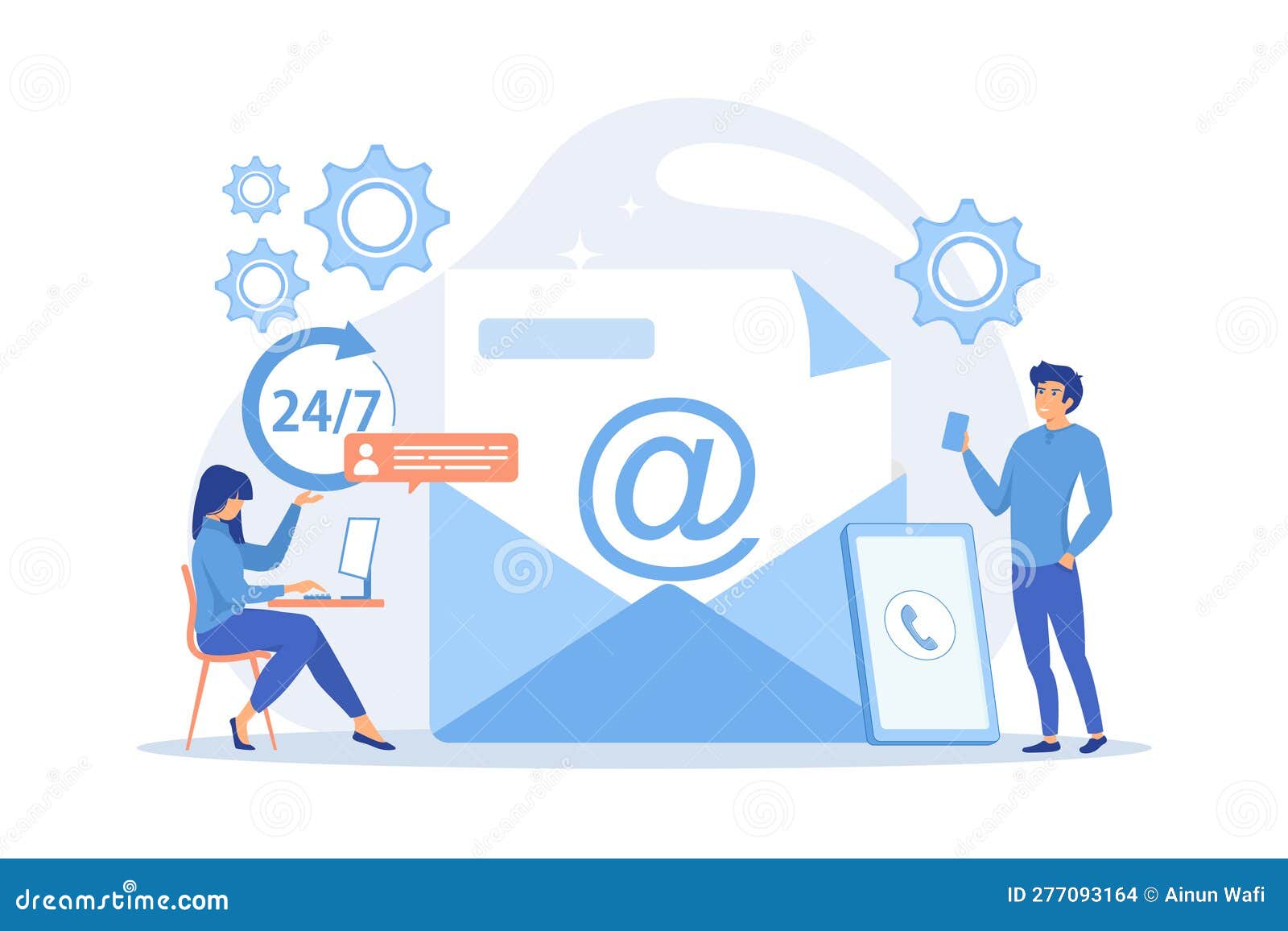 email marketing, internet chatting, 24 hours support. get in touch, initiate contact, contact us,