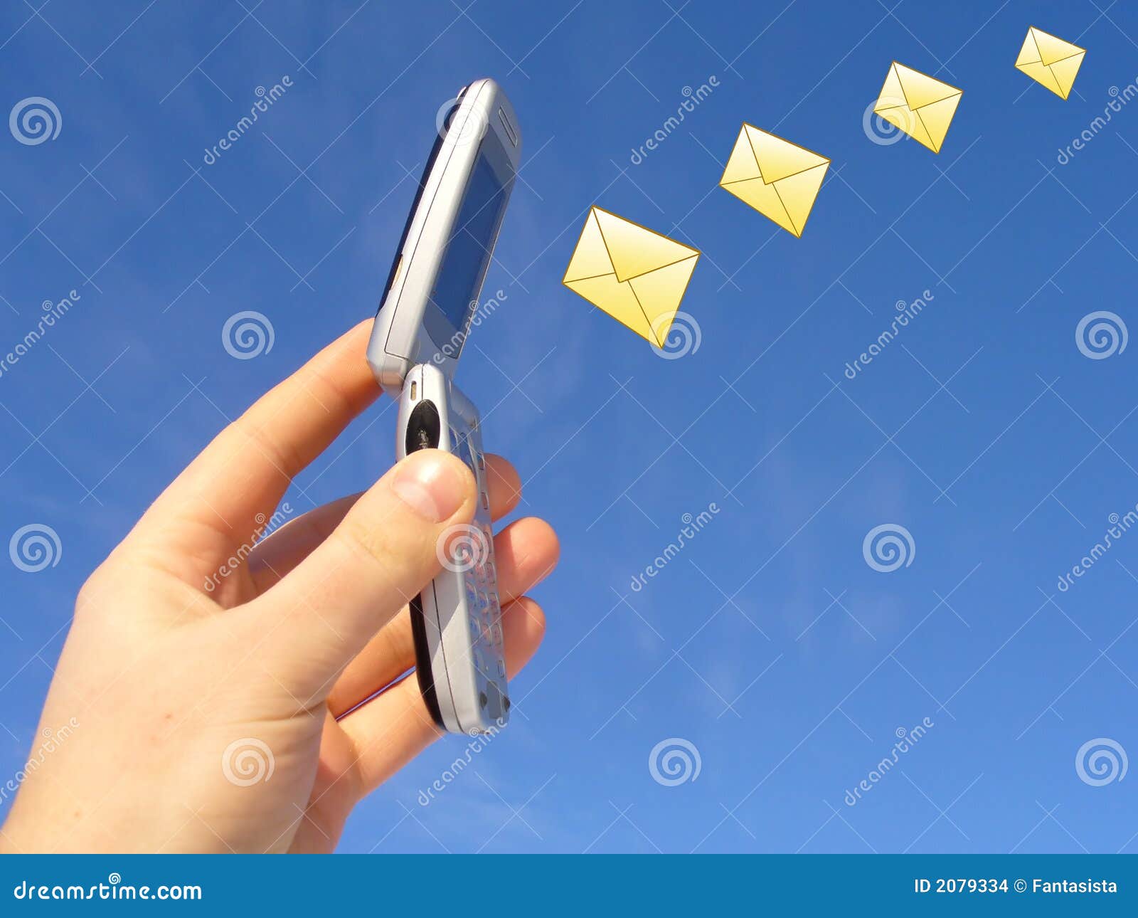 email messages on cellphone