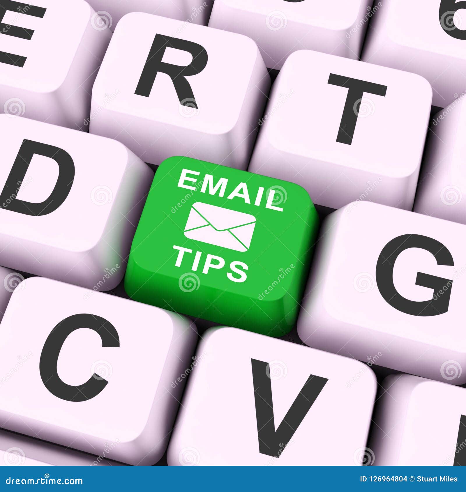 Email Tips Online Postal Solution 3d Rendering Stock Illustration