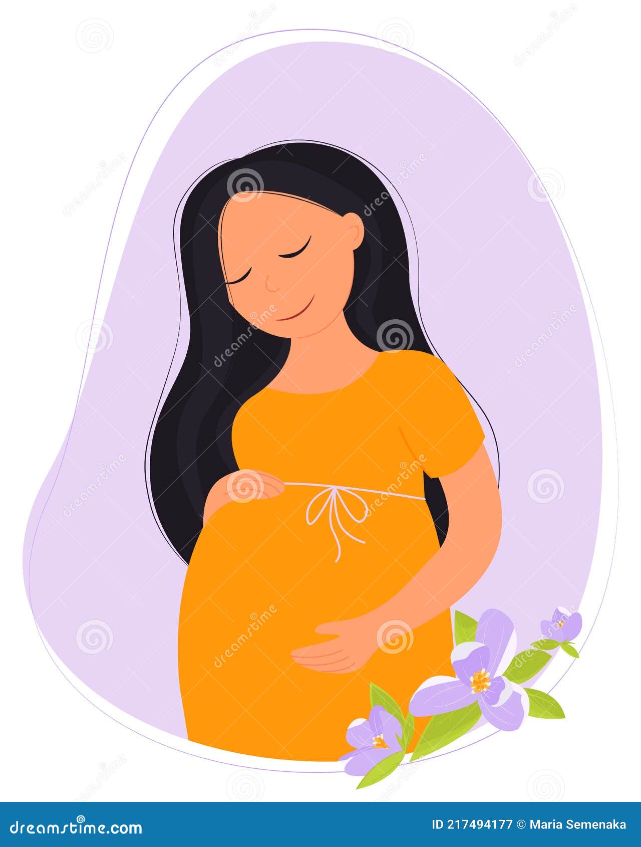 Embarazo. Mujer Está Embarazada Aislada Sobre Fondo Blanco. Mujer Embarazada  Concepto Vector Ilustración En Dibujos Animados Lindo Ilustración del  Vector - Ilustración de bebé, familia: 217494177