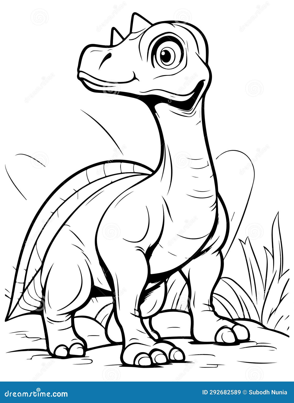 Set Out on Prehistoric Expedition with these Coloring Pages Stock