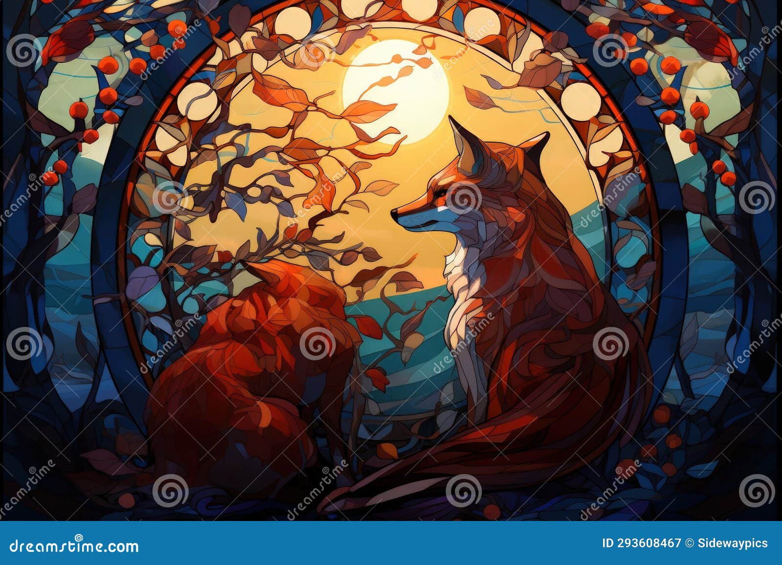 cunning -shifting foxes with magical abilities - generative ai