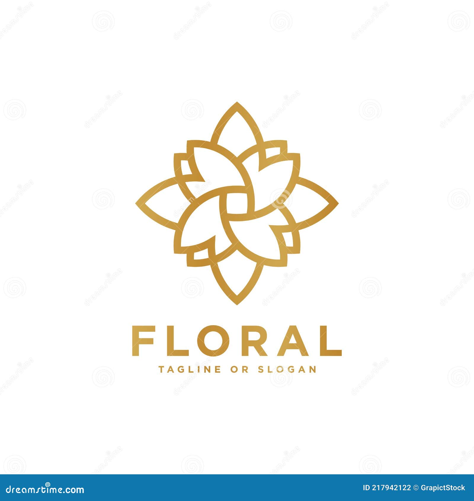 Emblème Floral. Concept D'icône De Fleur Illustration de Vecteur ...