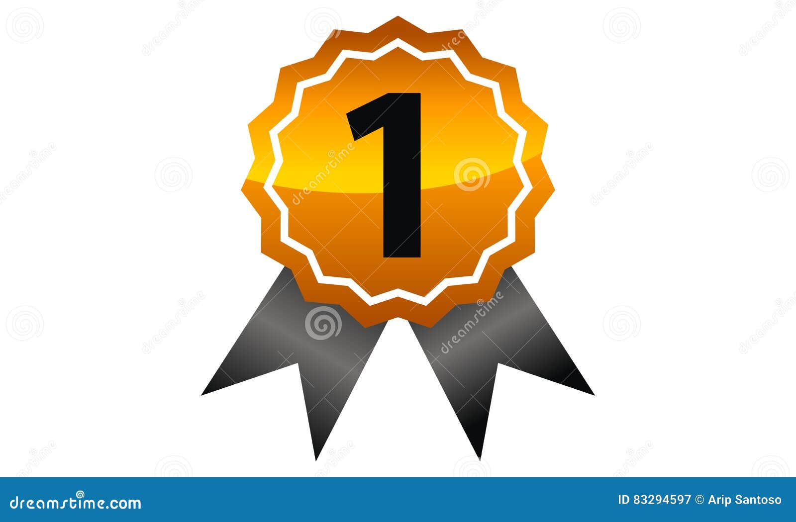 Emblem Best Quality Number 1 Stock Vector Illustration of product