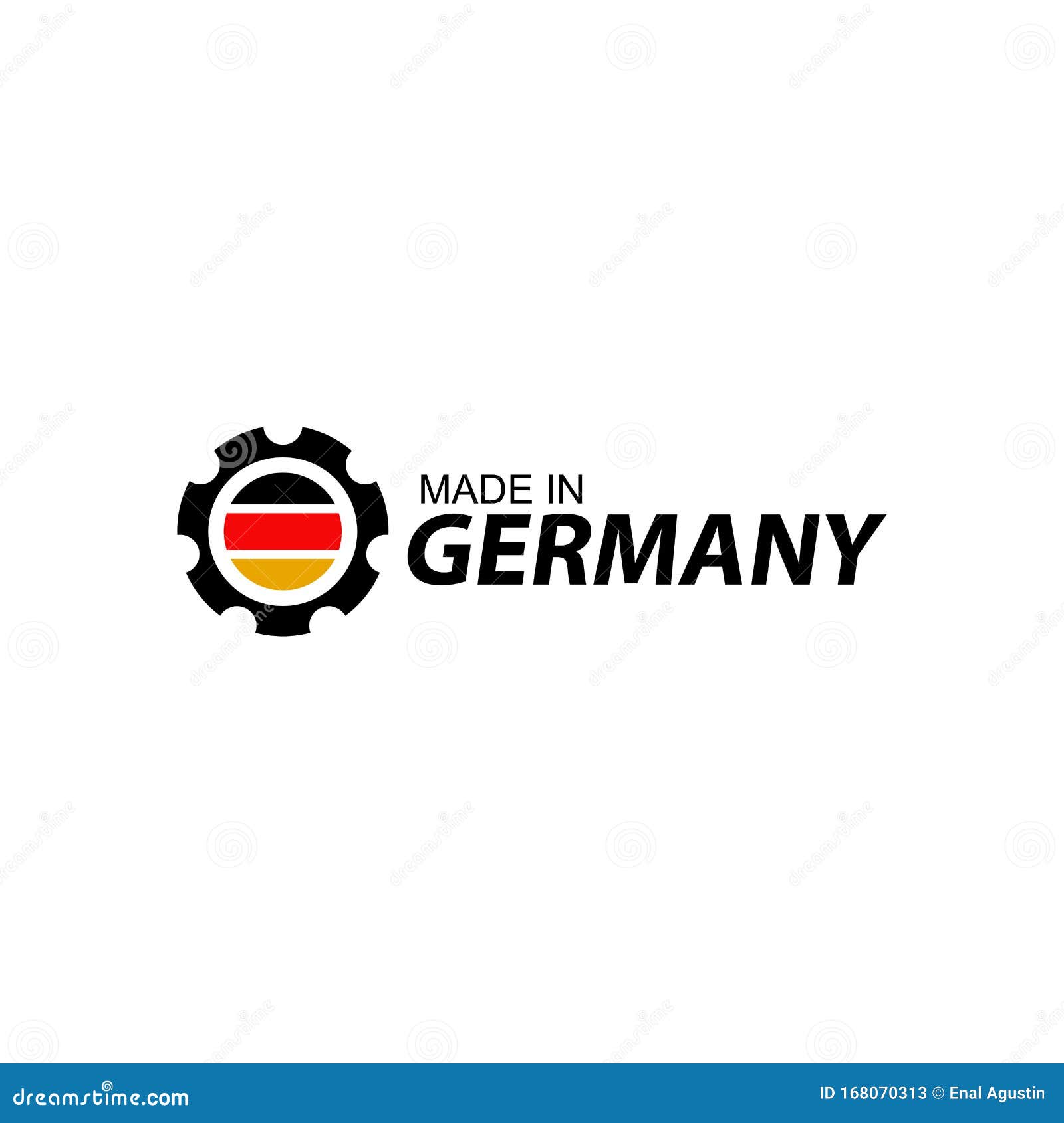 Emblem Of Made In Germany Product Item Logo Design Vector Template Stock Vector Illustration Of Quality Business 168070313